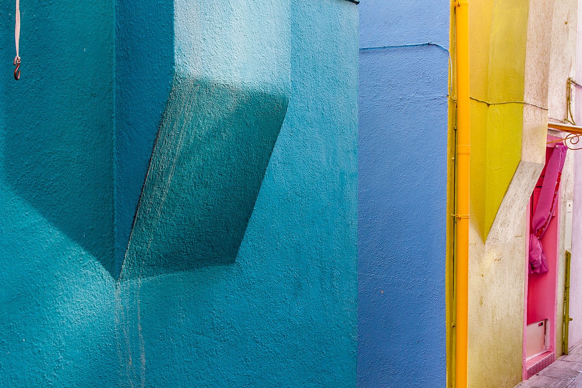 burano, prospettive di colore.