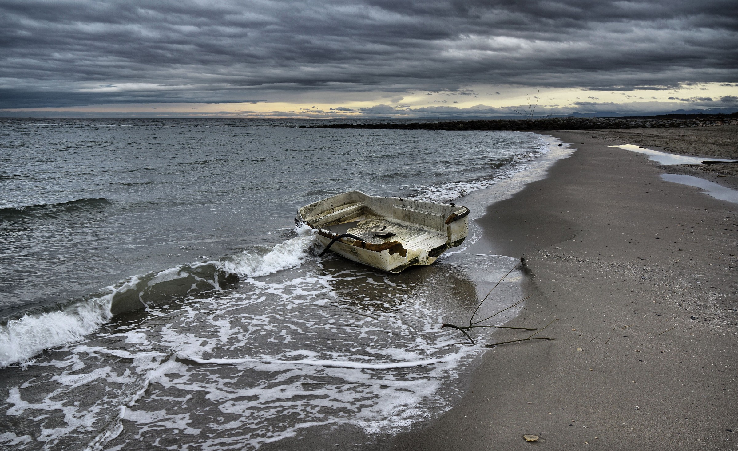 Landing after the flood