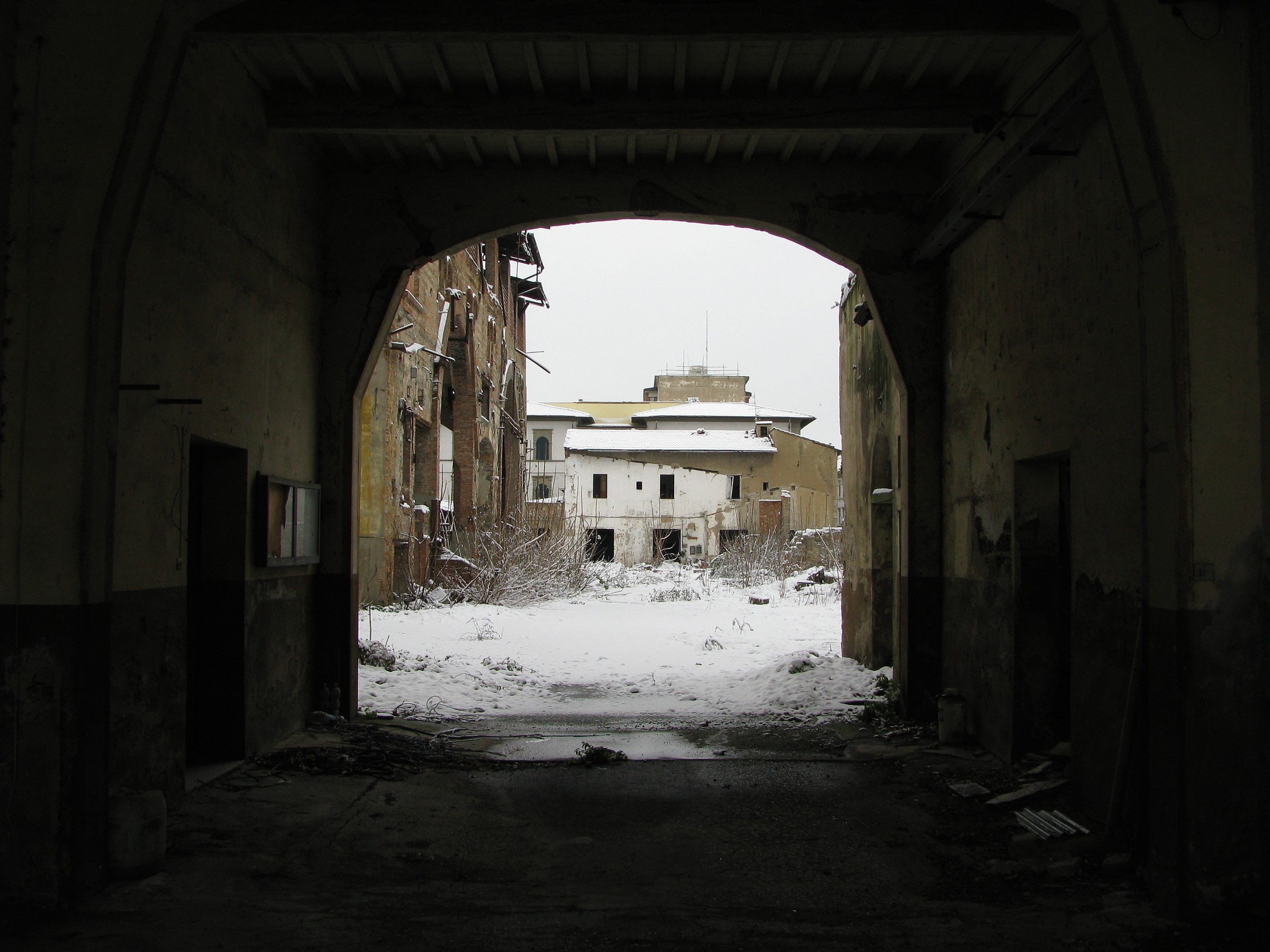 Vetreria Taddei con la neve