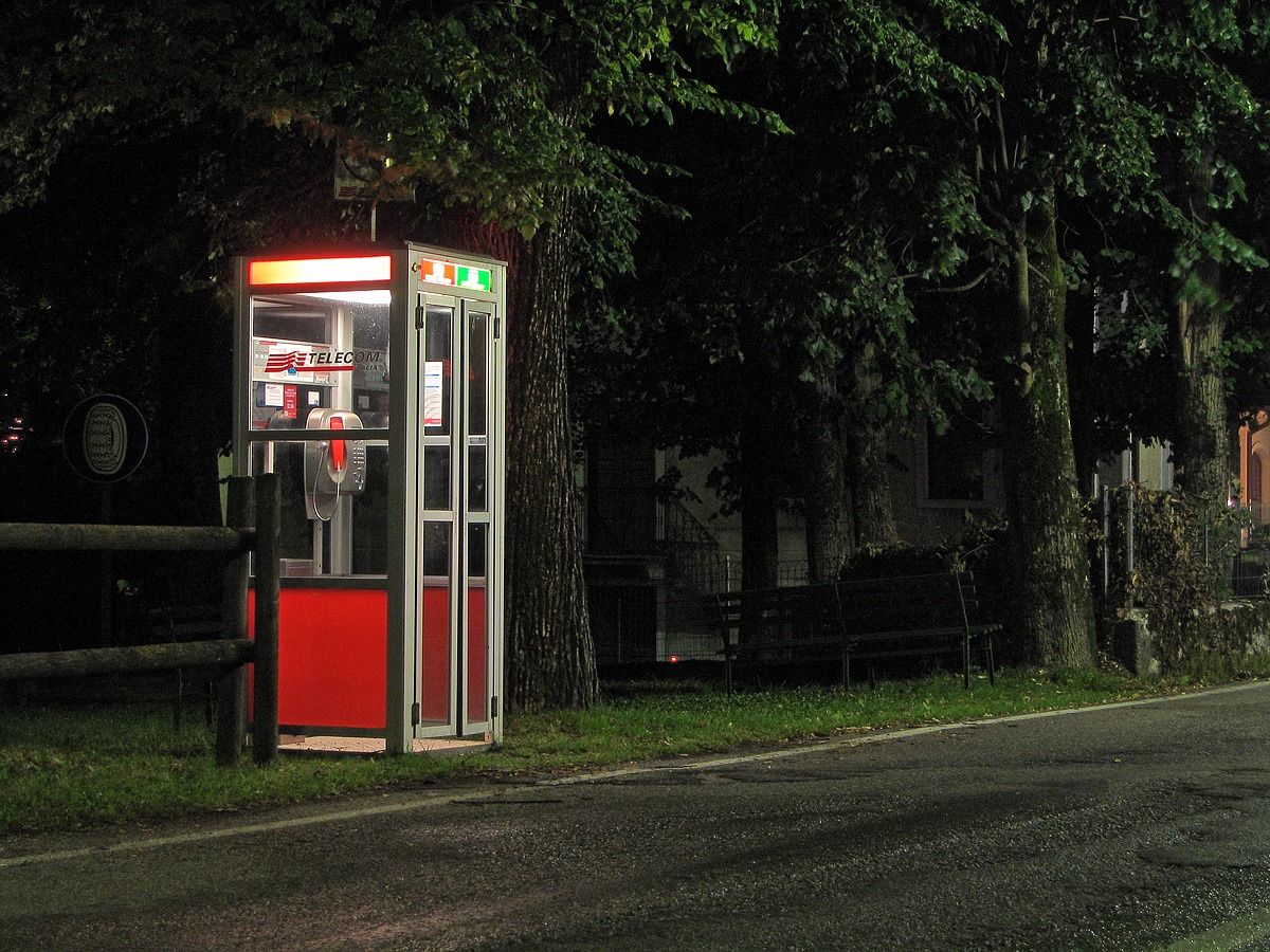 Italian phone booth