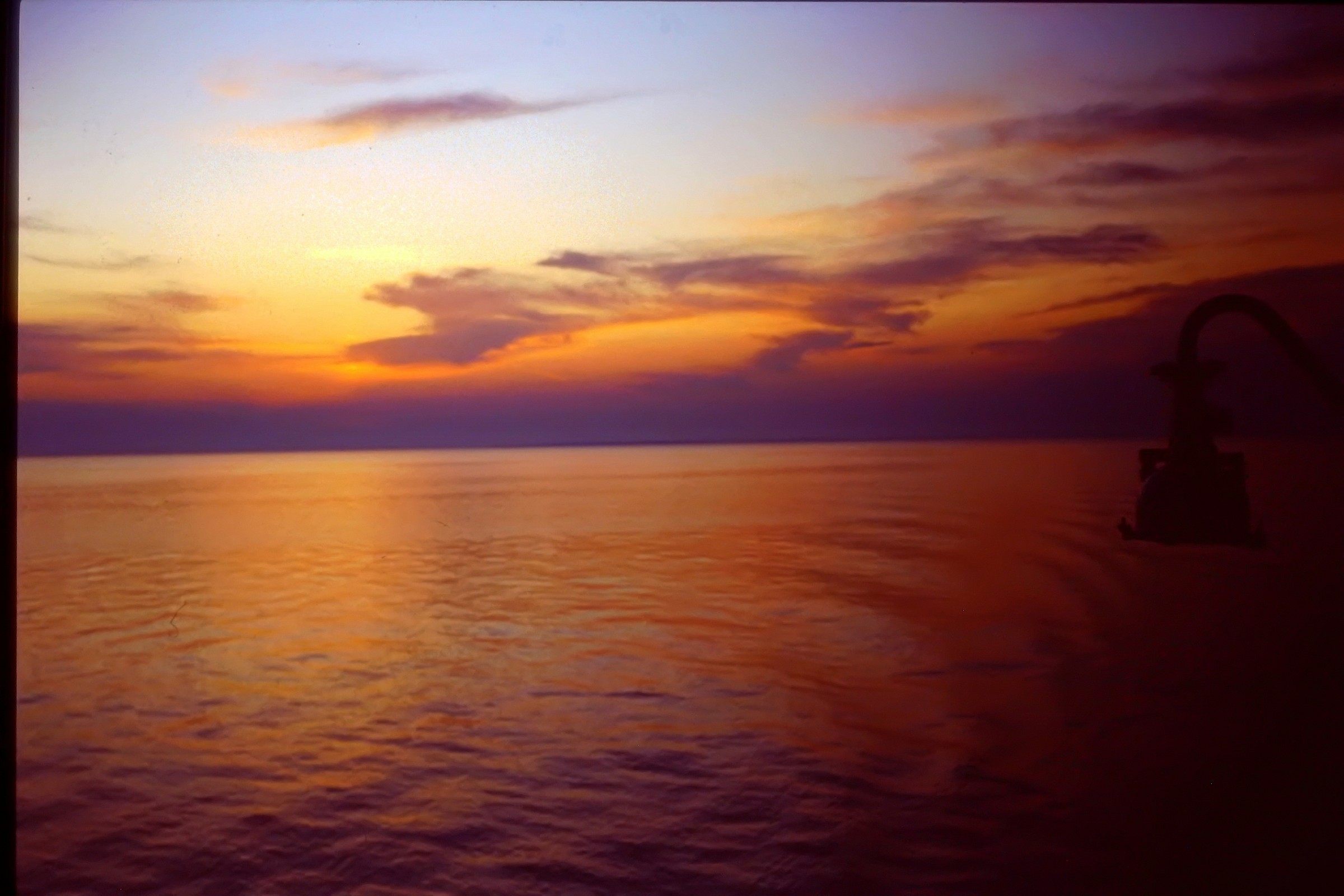 sunset from the ferry