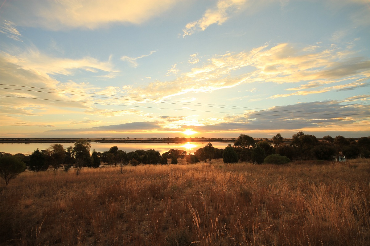 sunset near adelaide, australia.