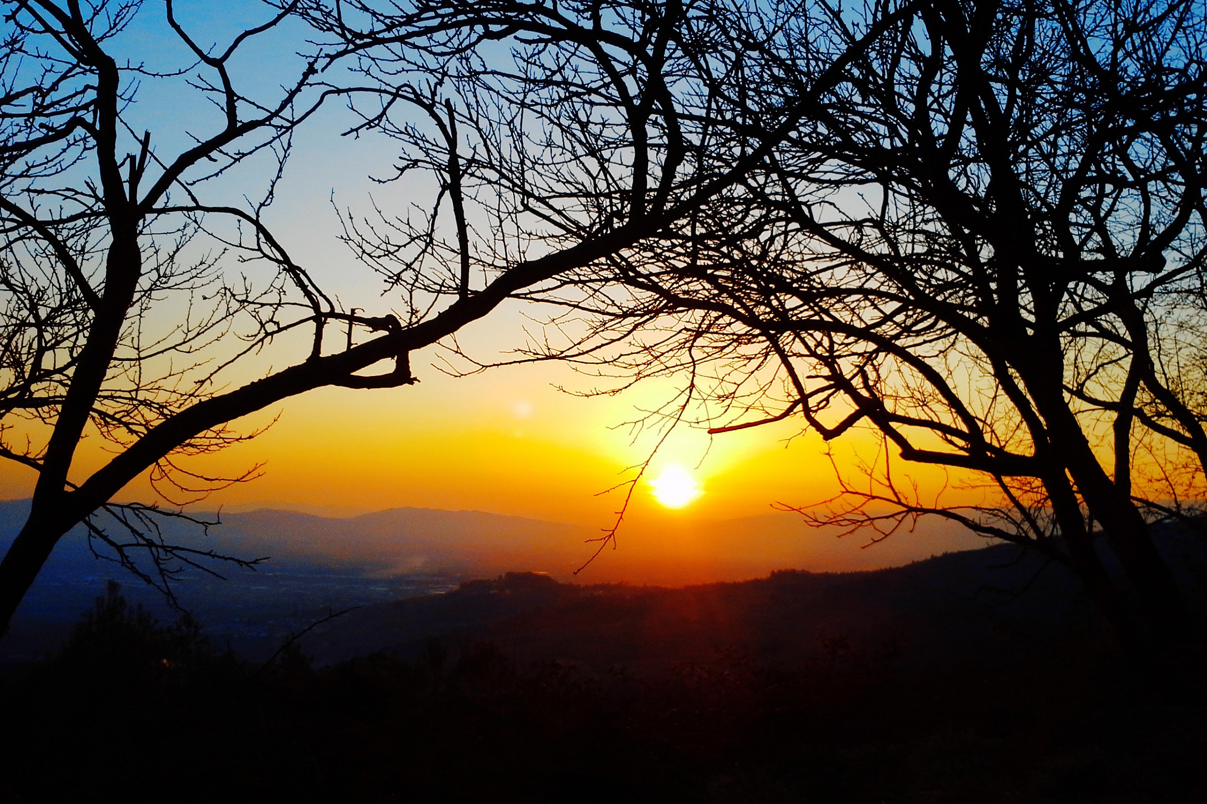 Sunset from Monteferrato (Prato)