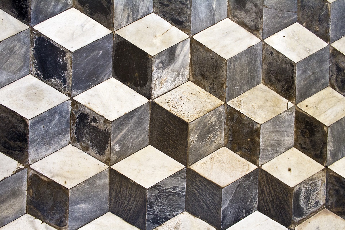 Certosa di Padula - Pavimento tridimensionale