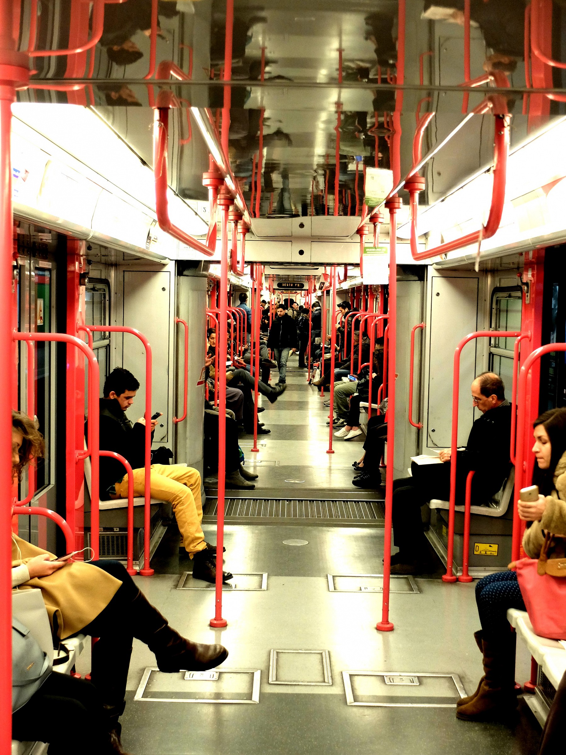 Red line metro Milan