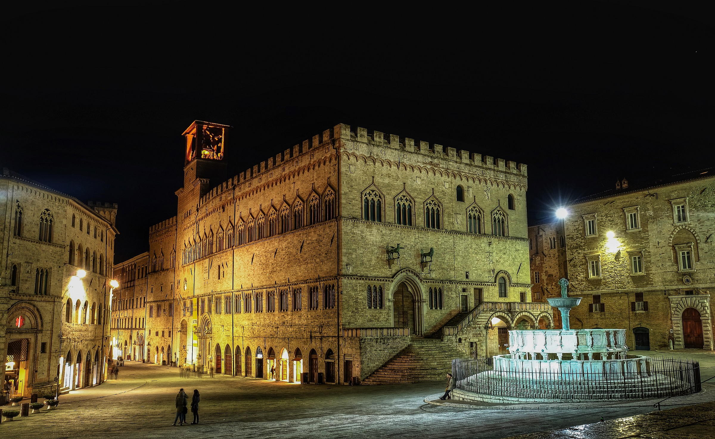 Una sera in piazza IV novembre, Perugia