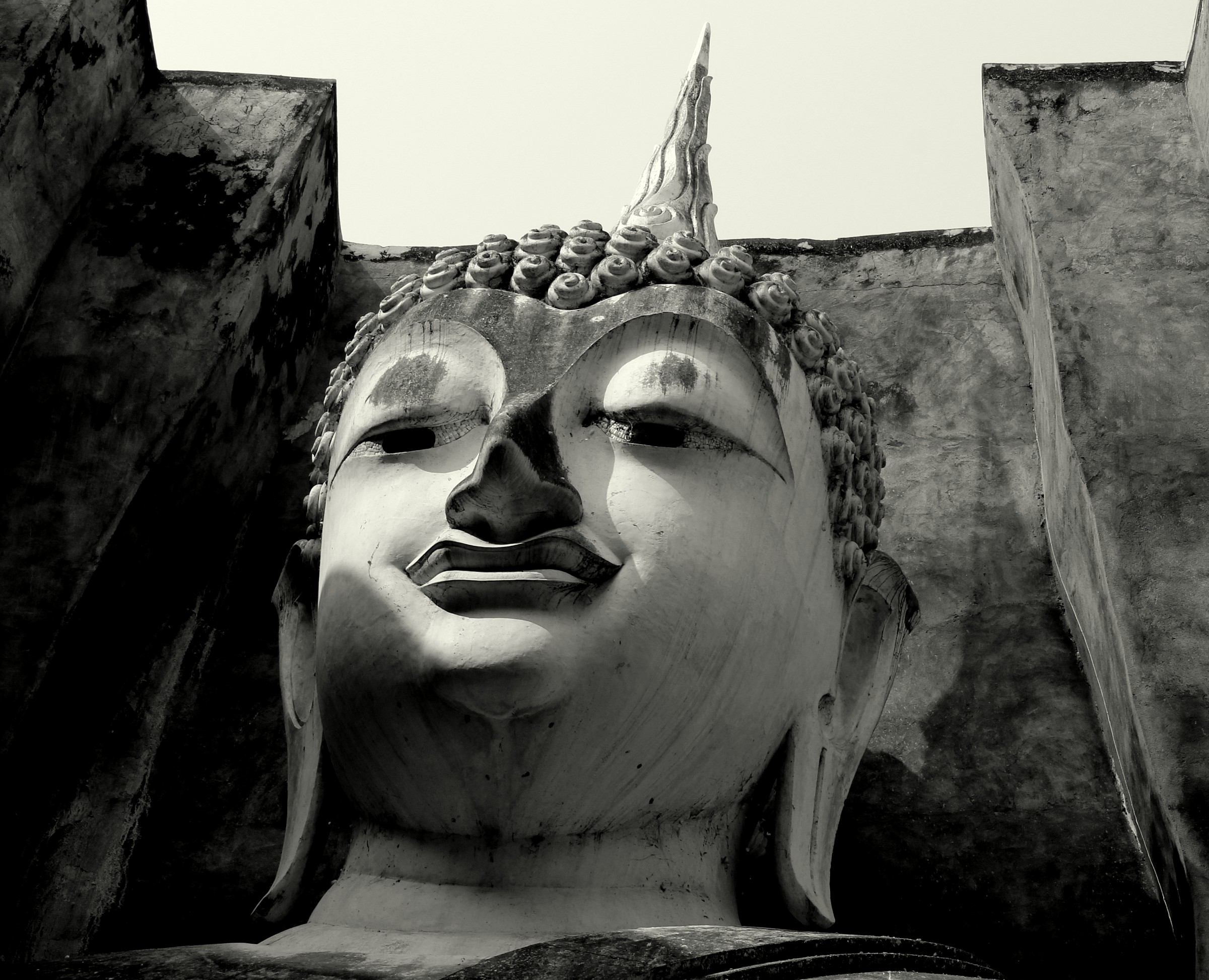 Portraits of Buddha smiling