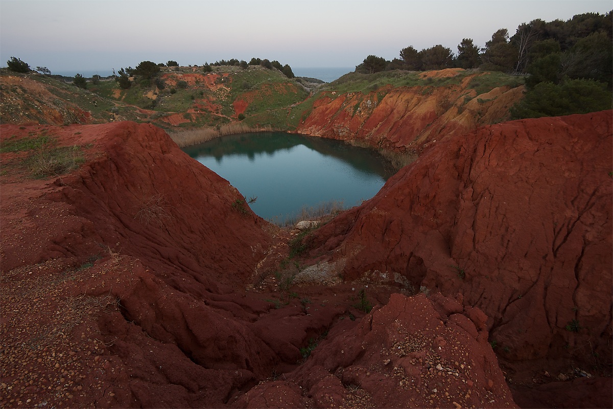 Bauxite quarry, Otranto, Salento, Italy ...