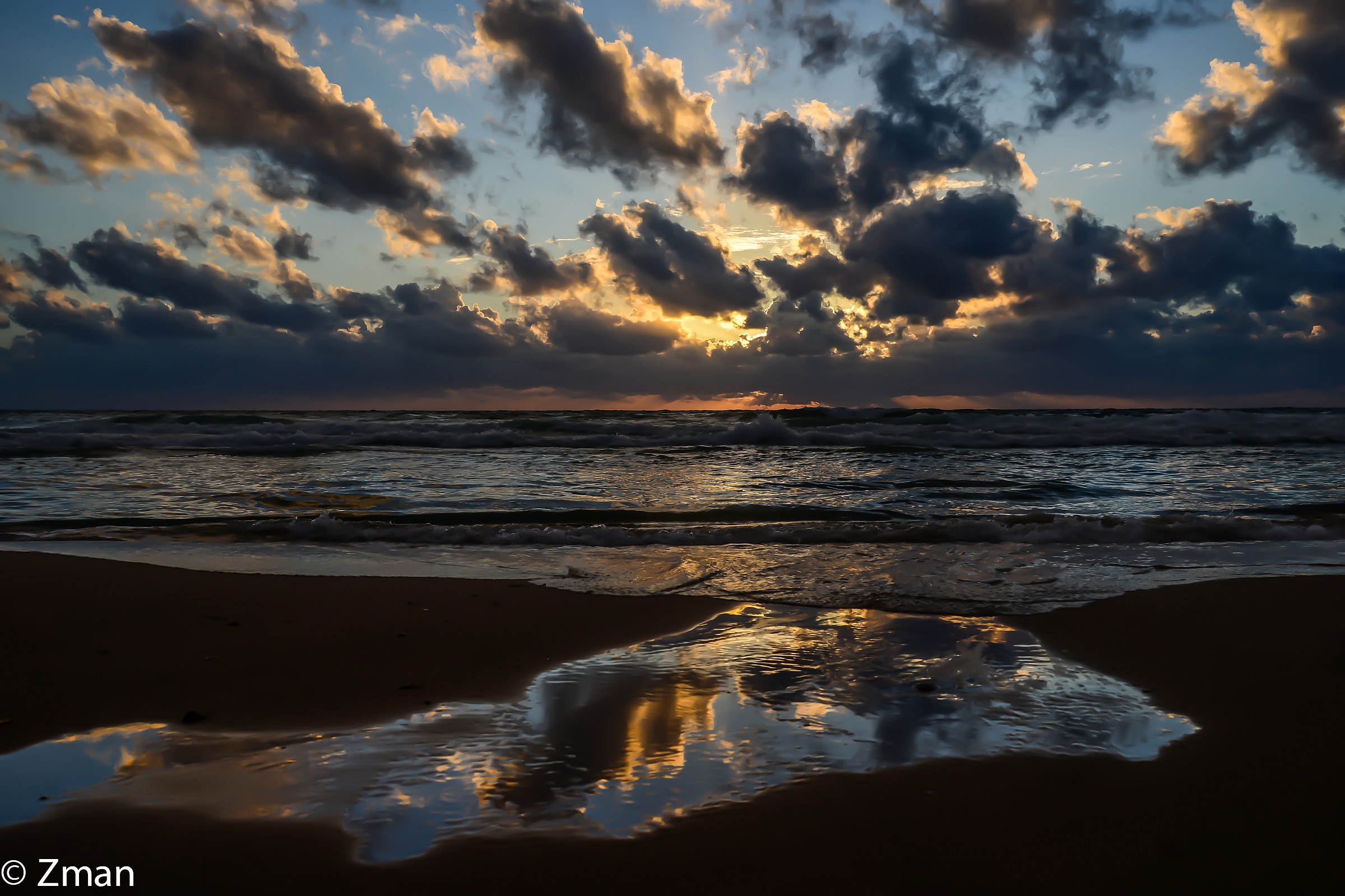 Sunset at White Sands Beach