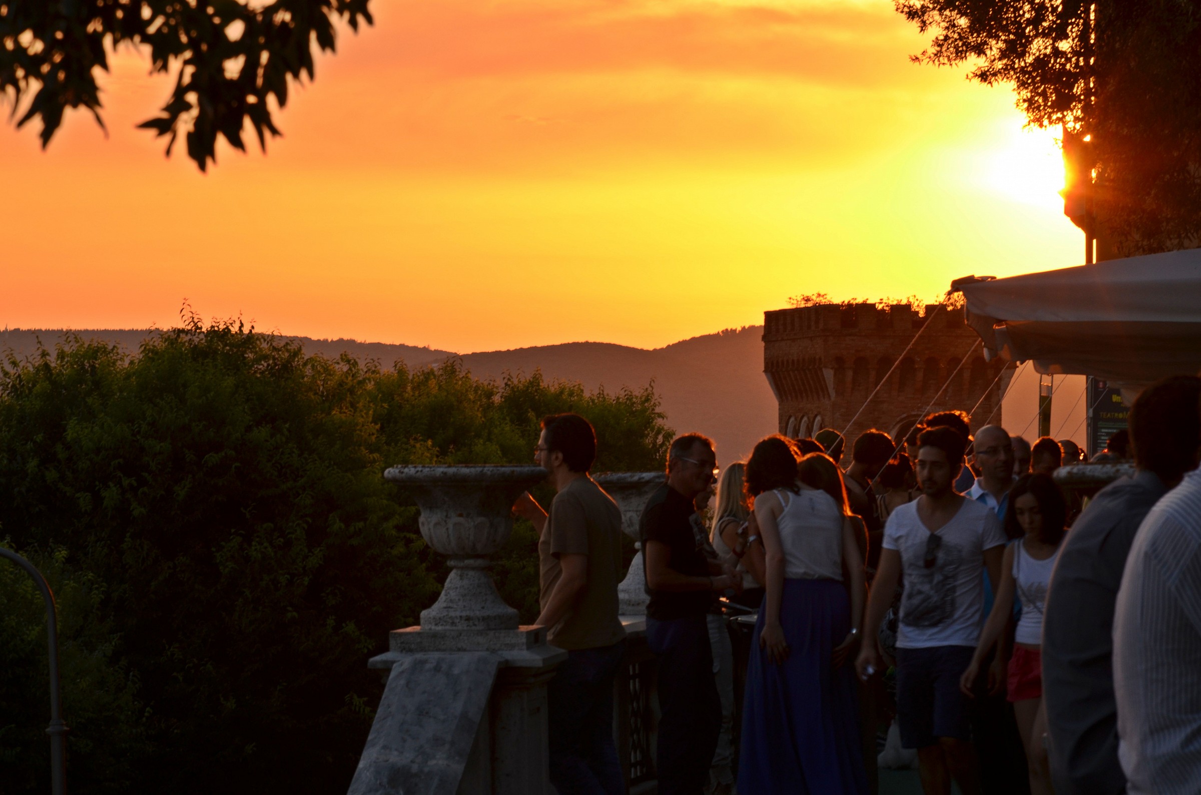 Waiting for the concert