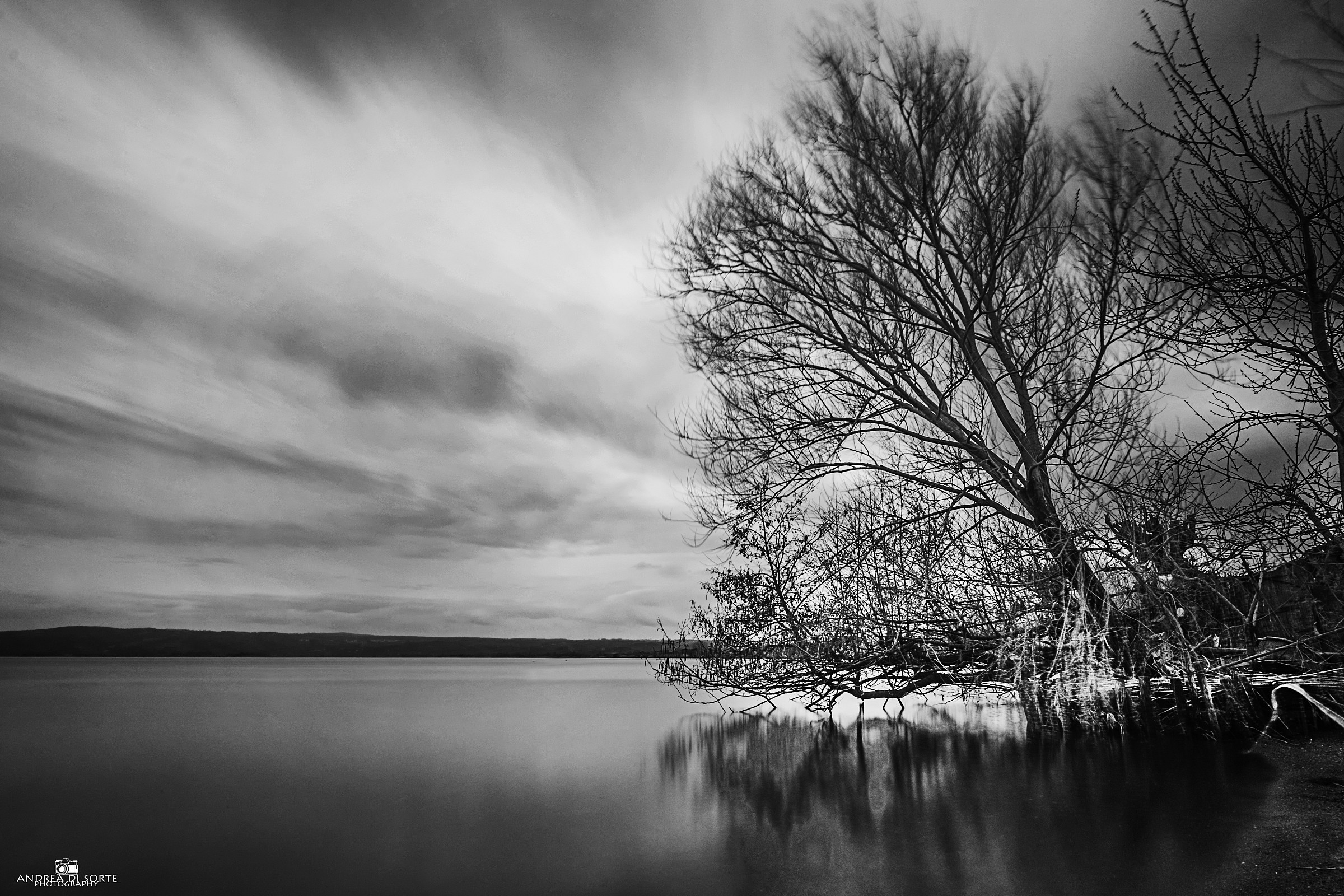 Long exposure daytime Lake Bolsena