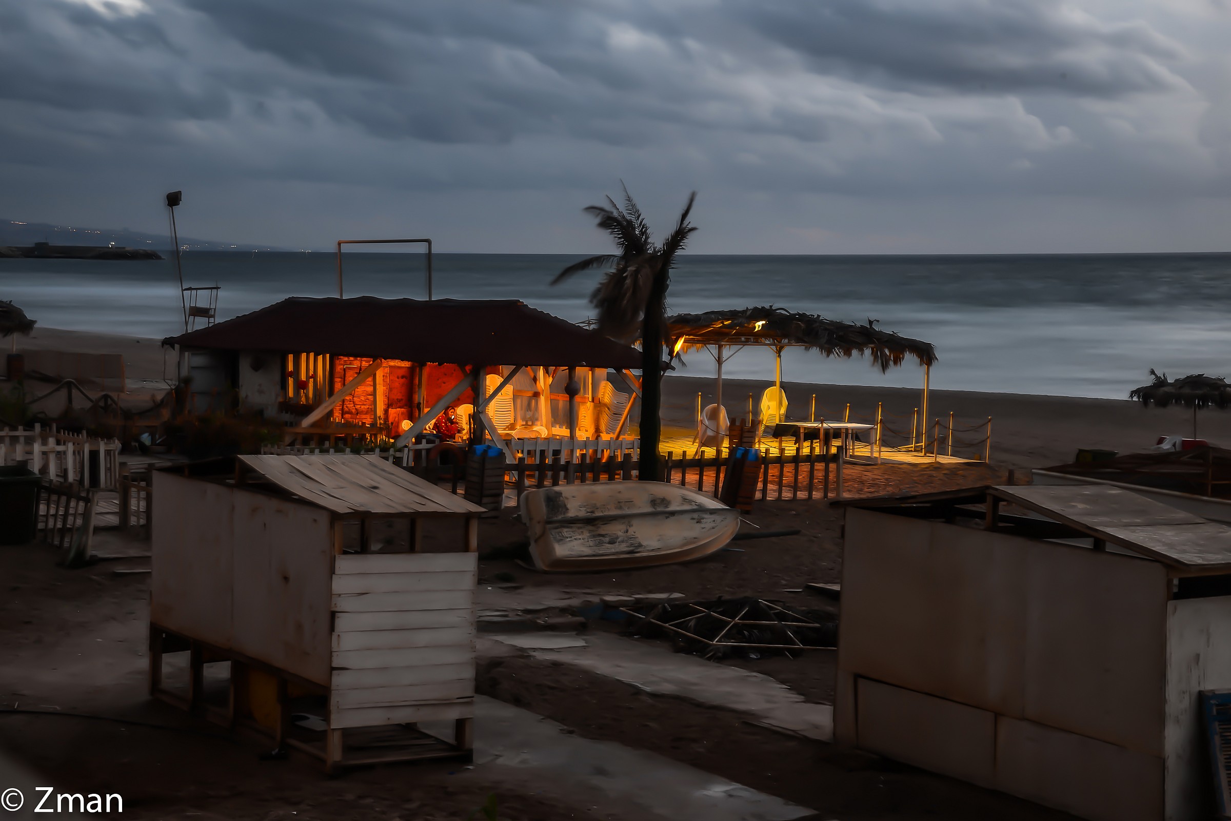 Sunset at White Sands Beach