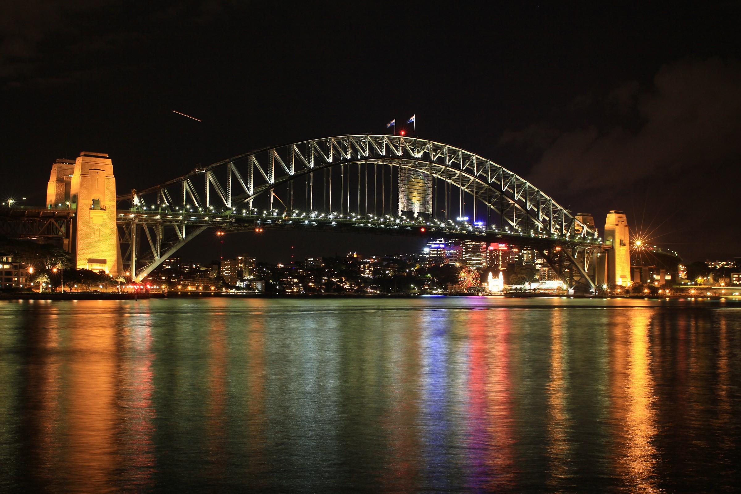 a rainbow of lights, sydney. australia.