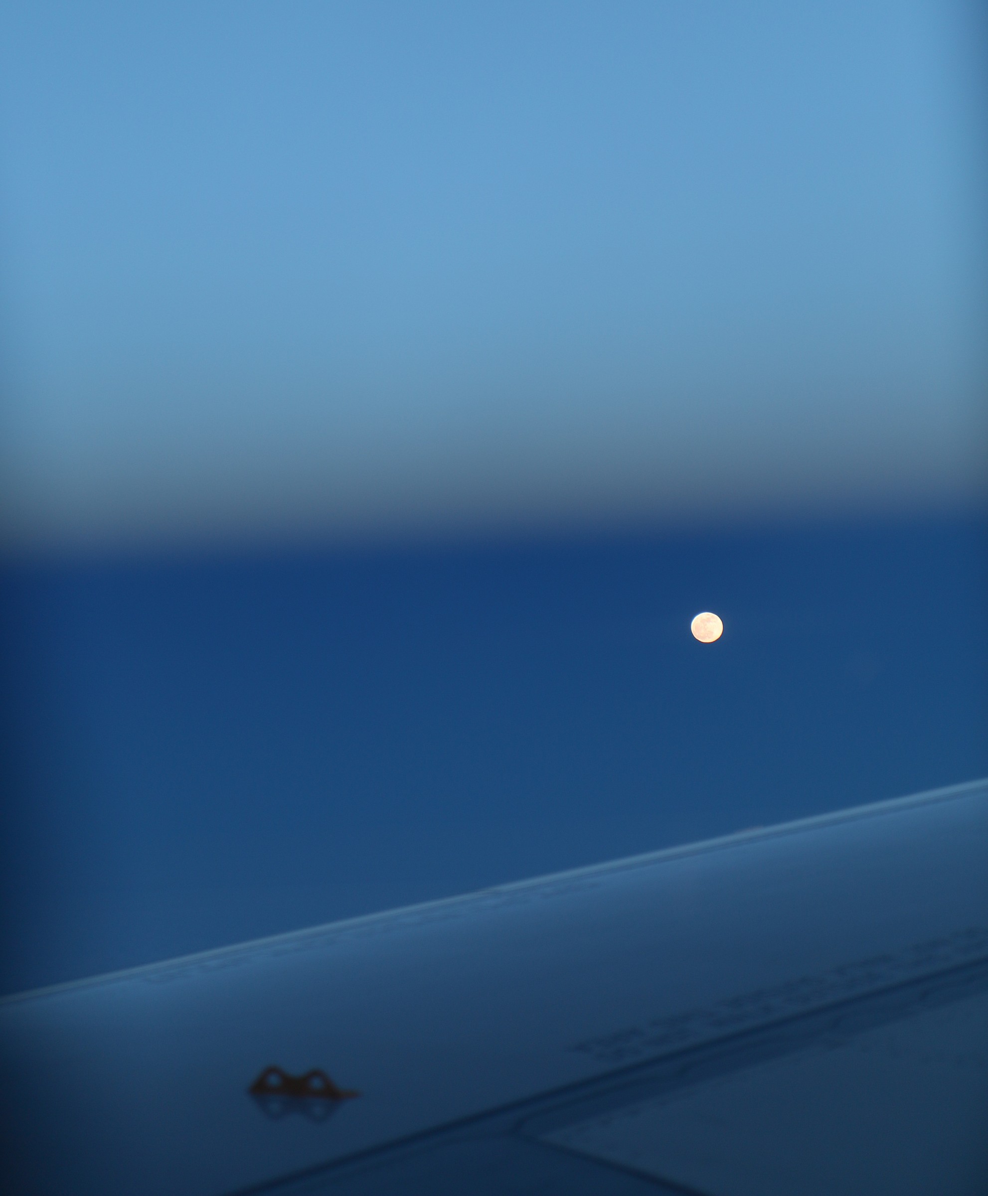 watching the moon flying ....