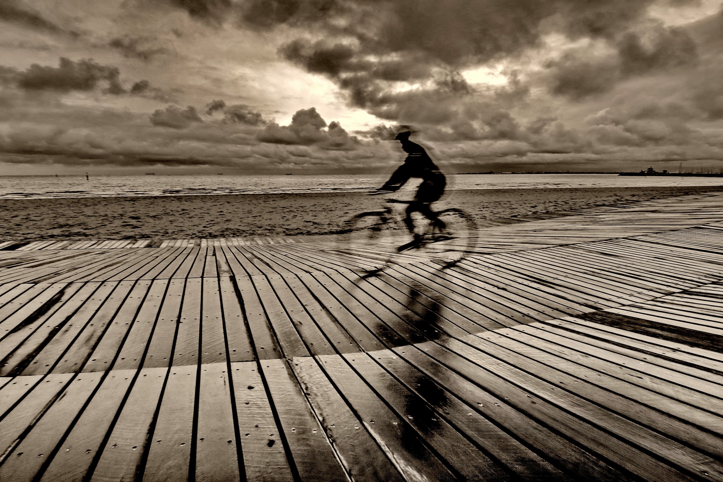 on a rainy day in St Kilda