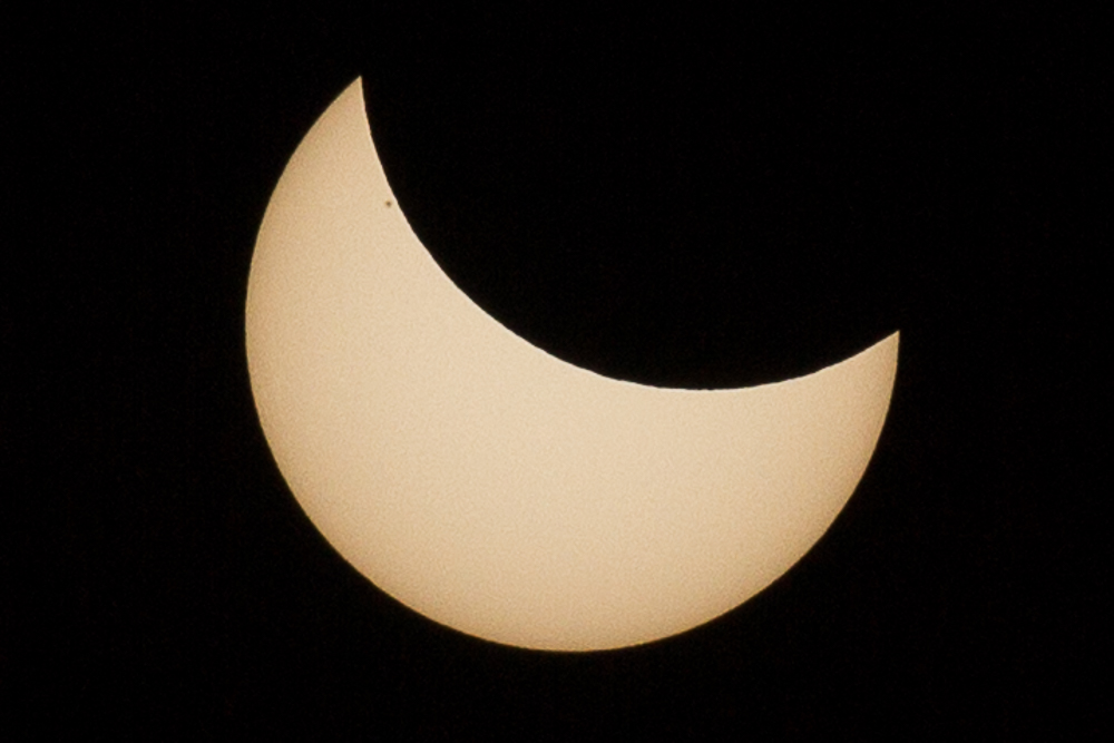 Eclipse of March 20, view from Rome