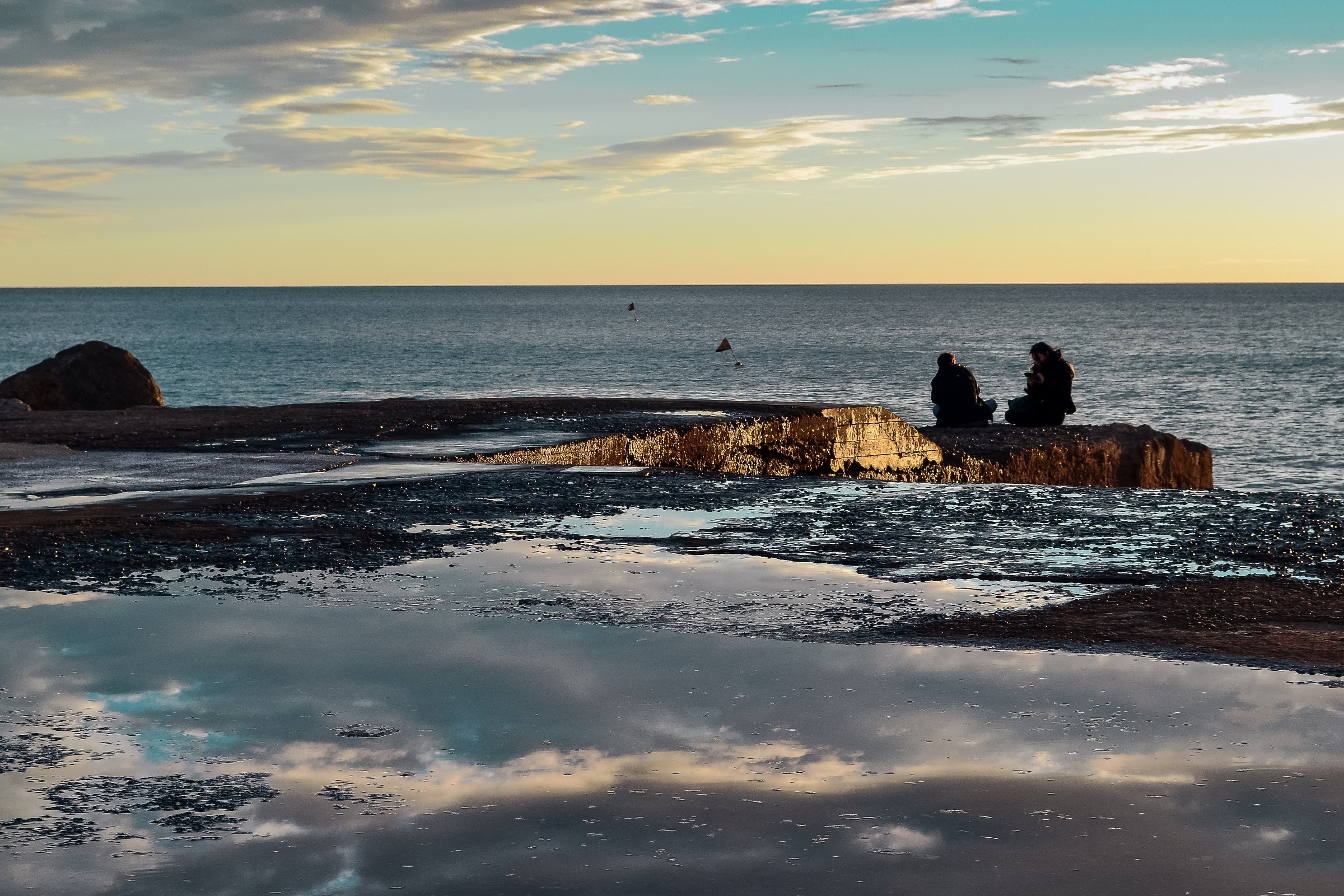 Reflections in the evening ...