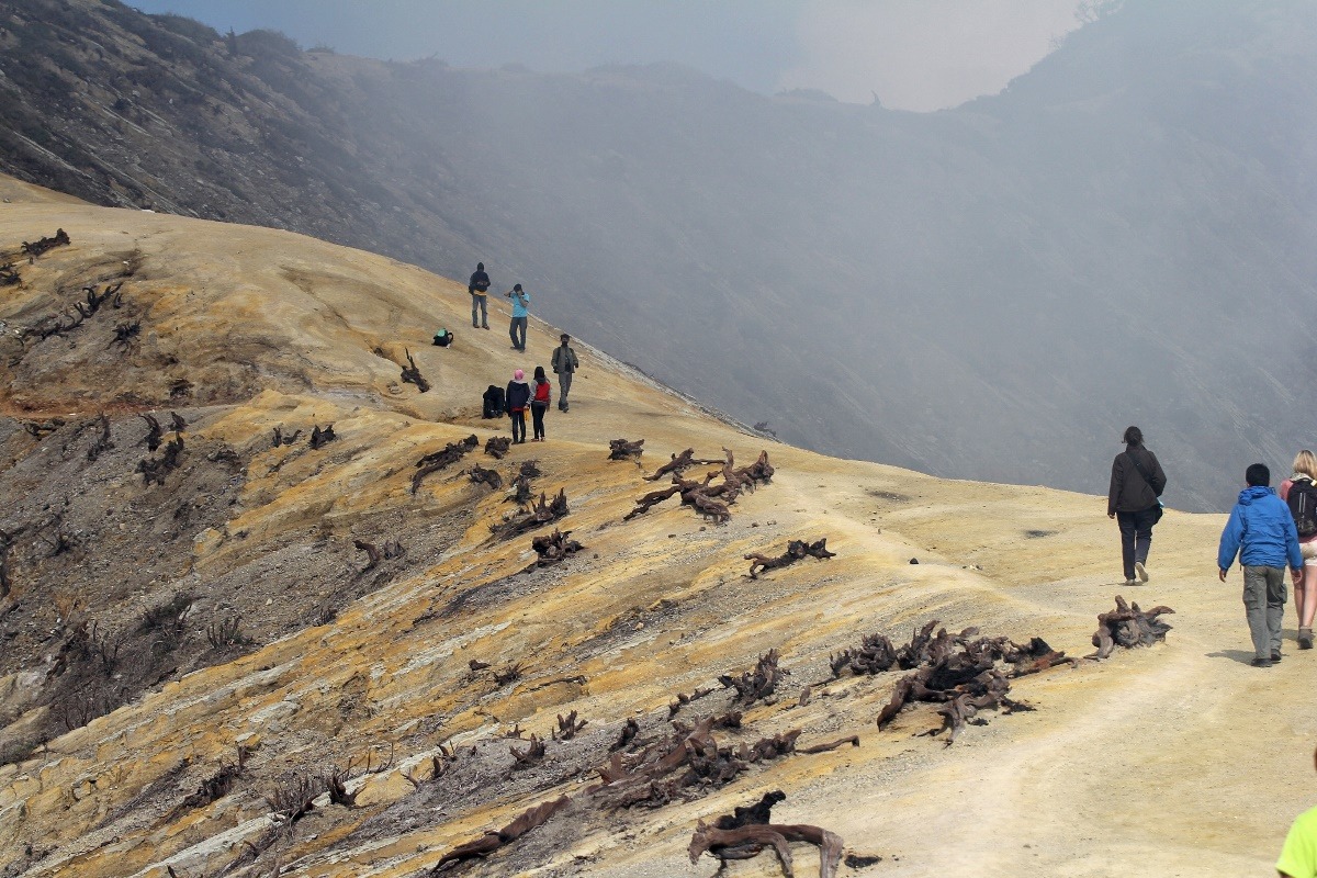 Paesaggio intorno al vulcano
