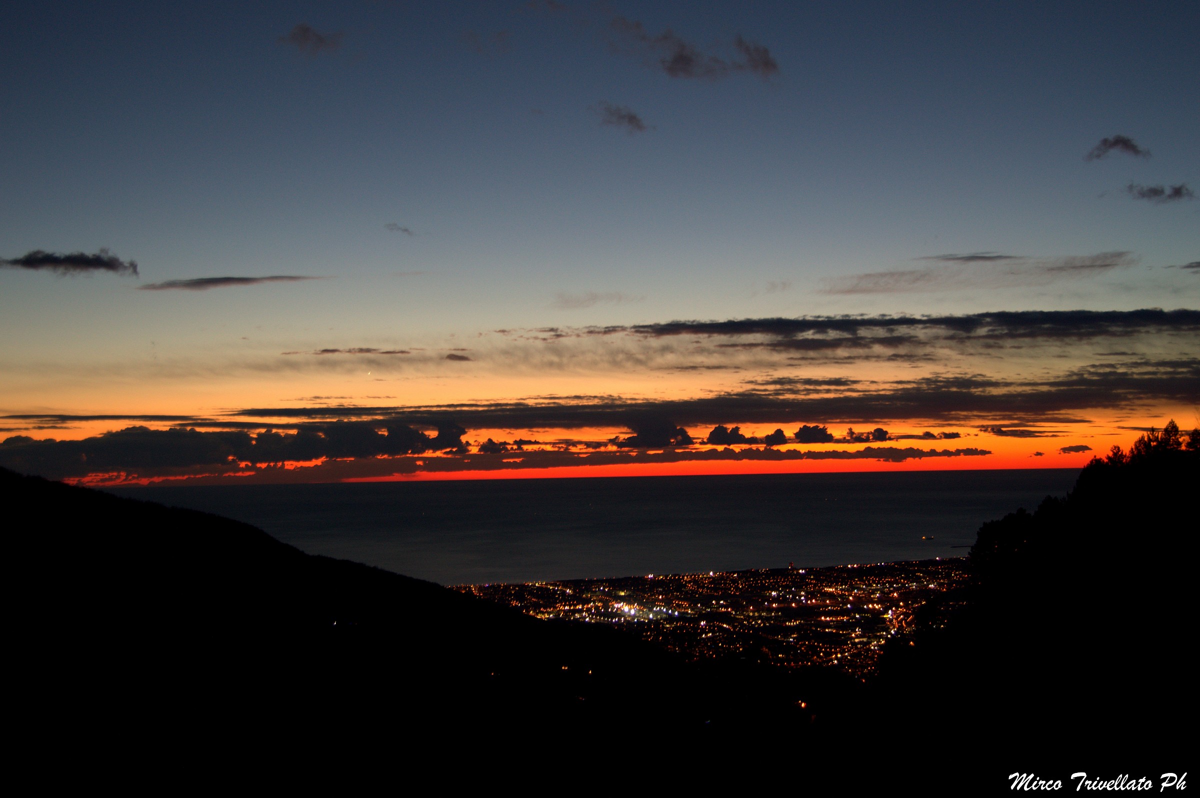 Tramonto dalle alpi..