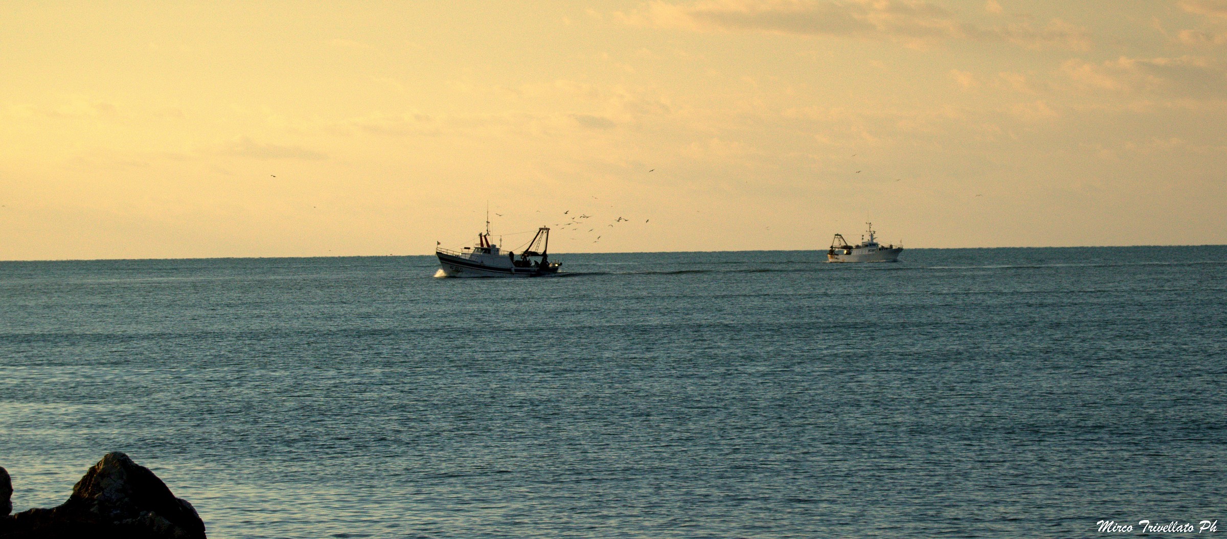 pescatori al rientro...