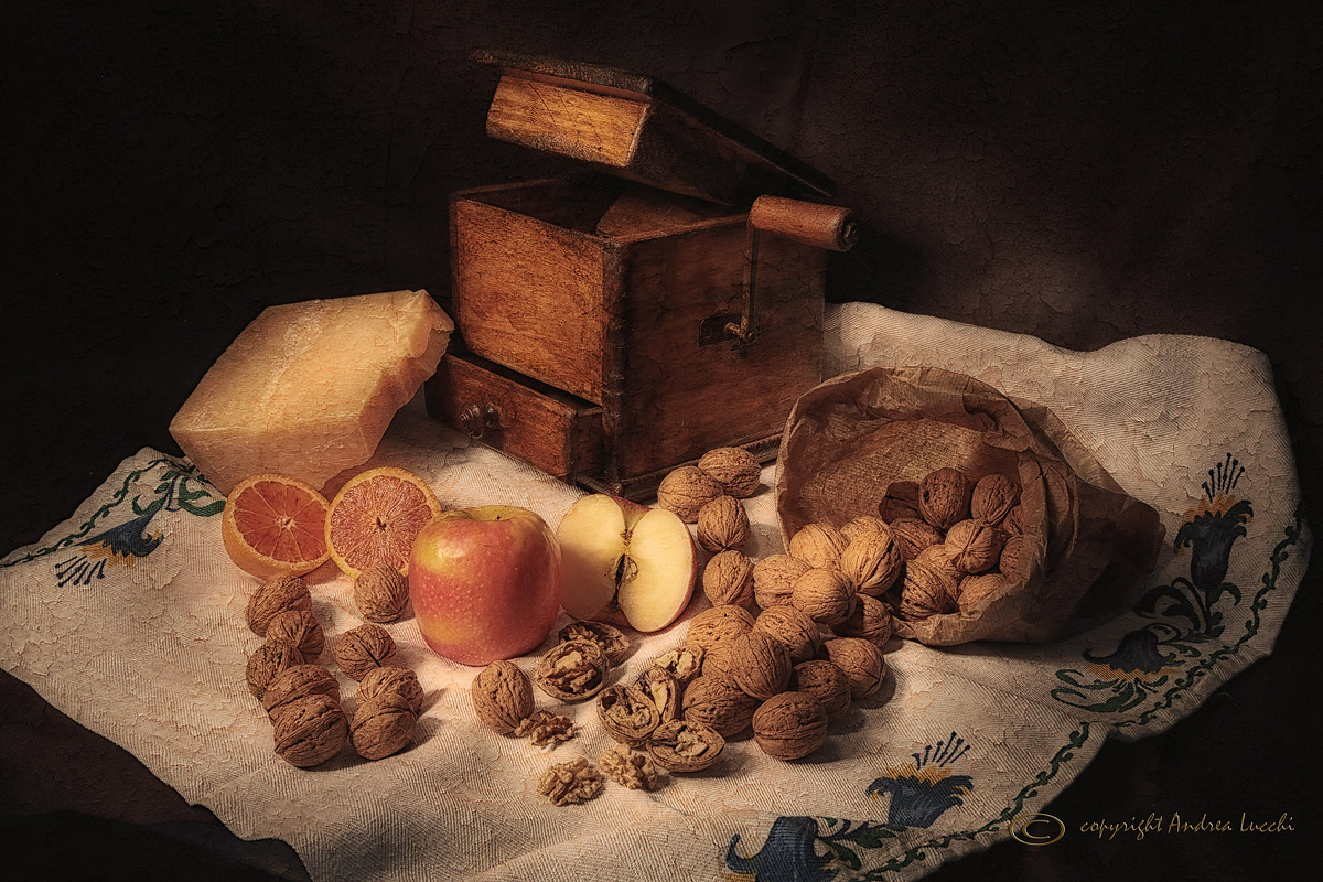 still life with old grater