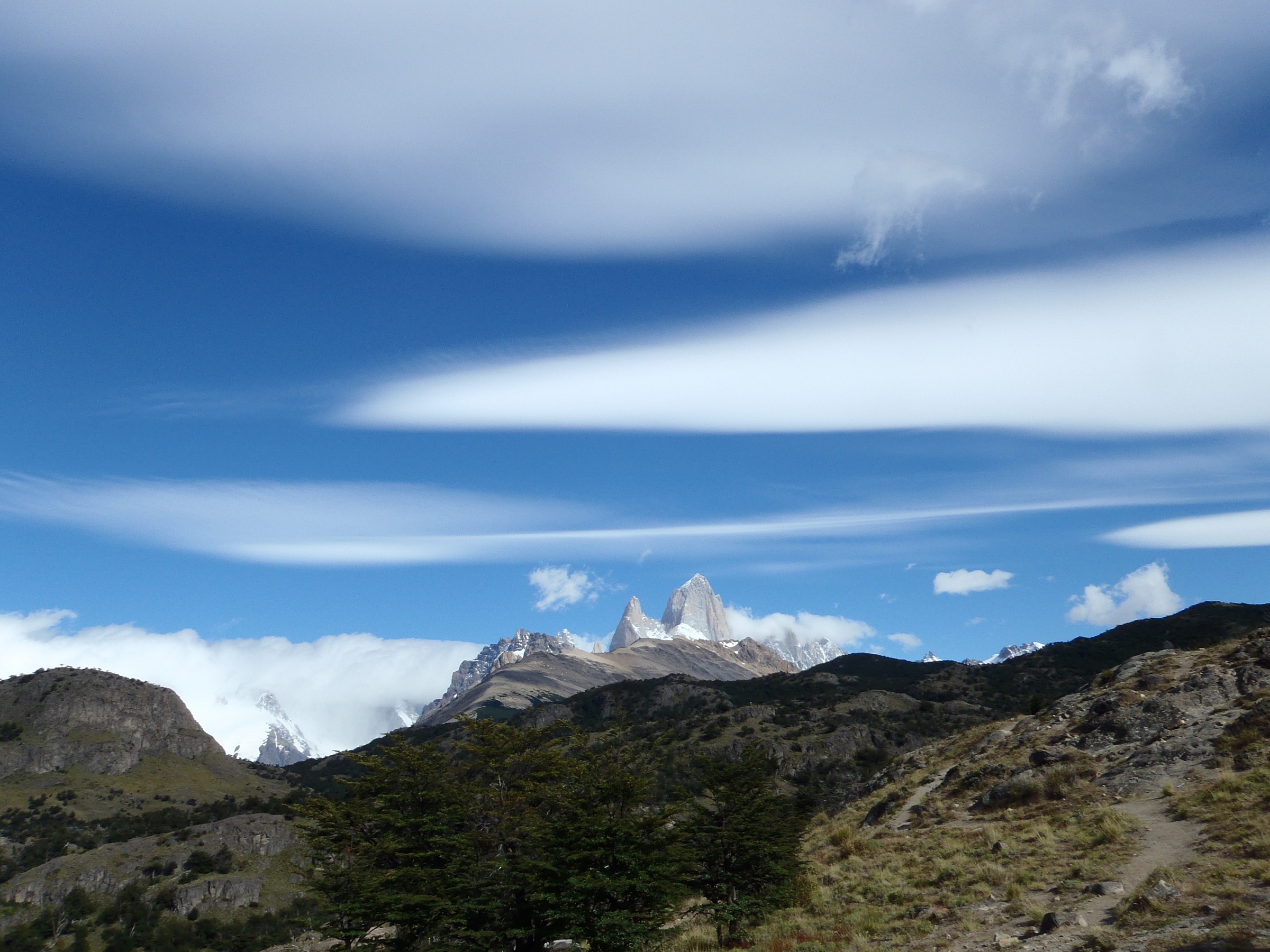 Lenticular clouds on Fitz Roy!