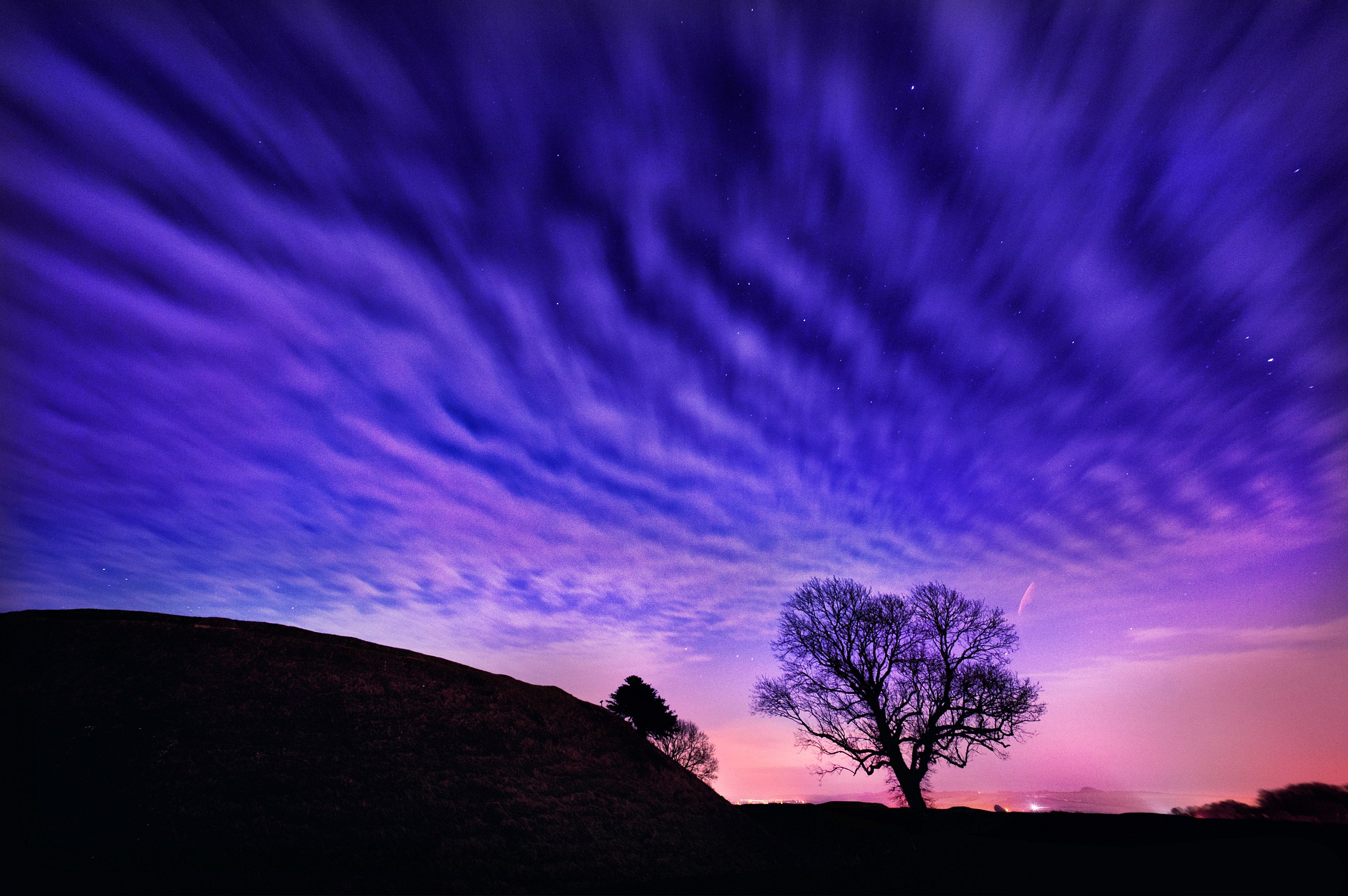Old Sarum Hillfort, just before Dawn