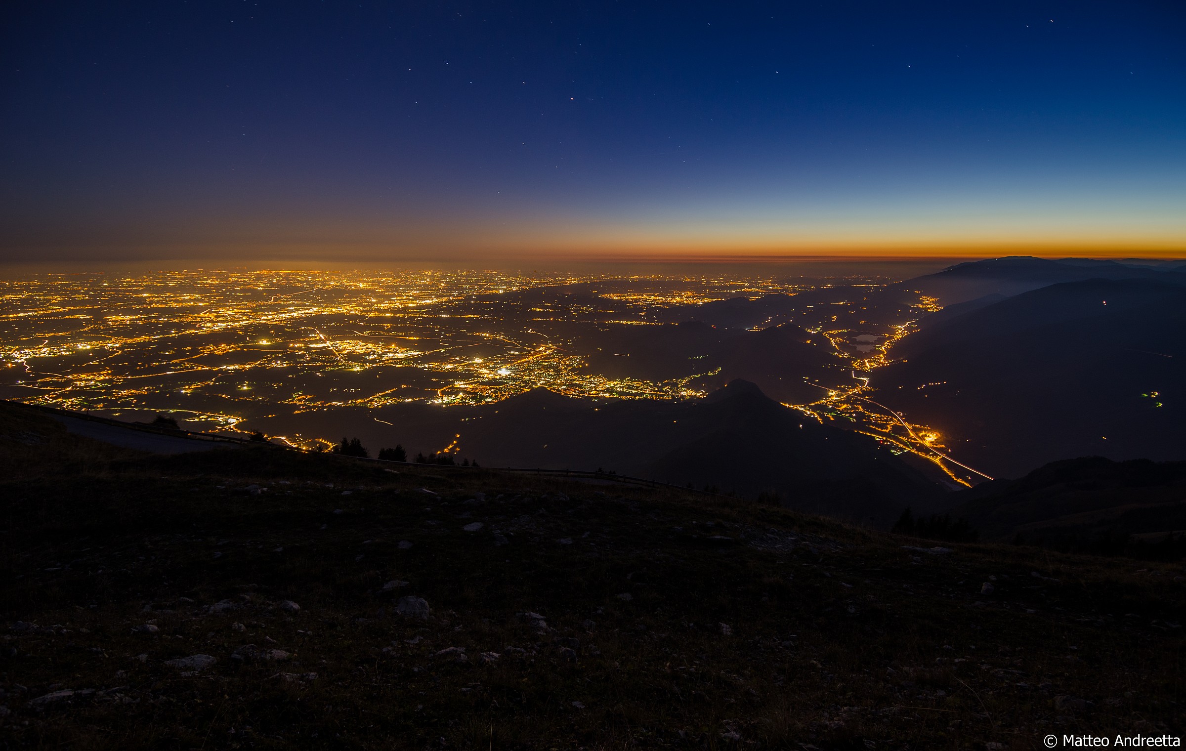 Tramonto dal Monte Pizzoc
