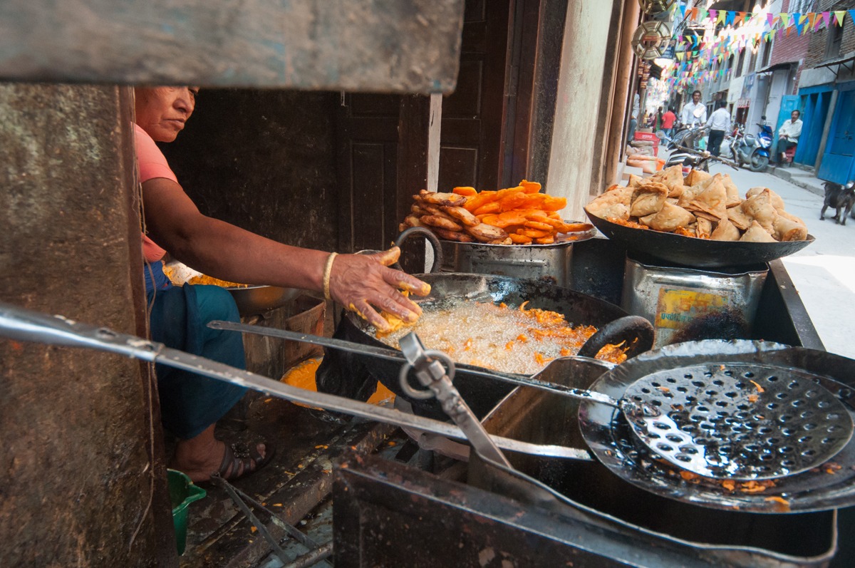 Street food in Kathmandu