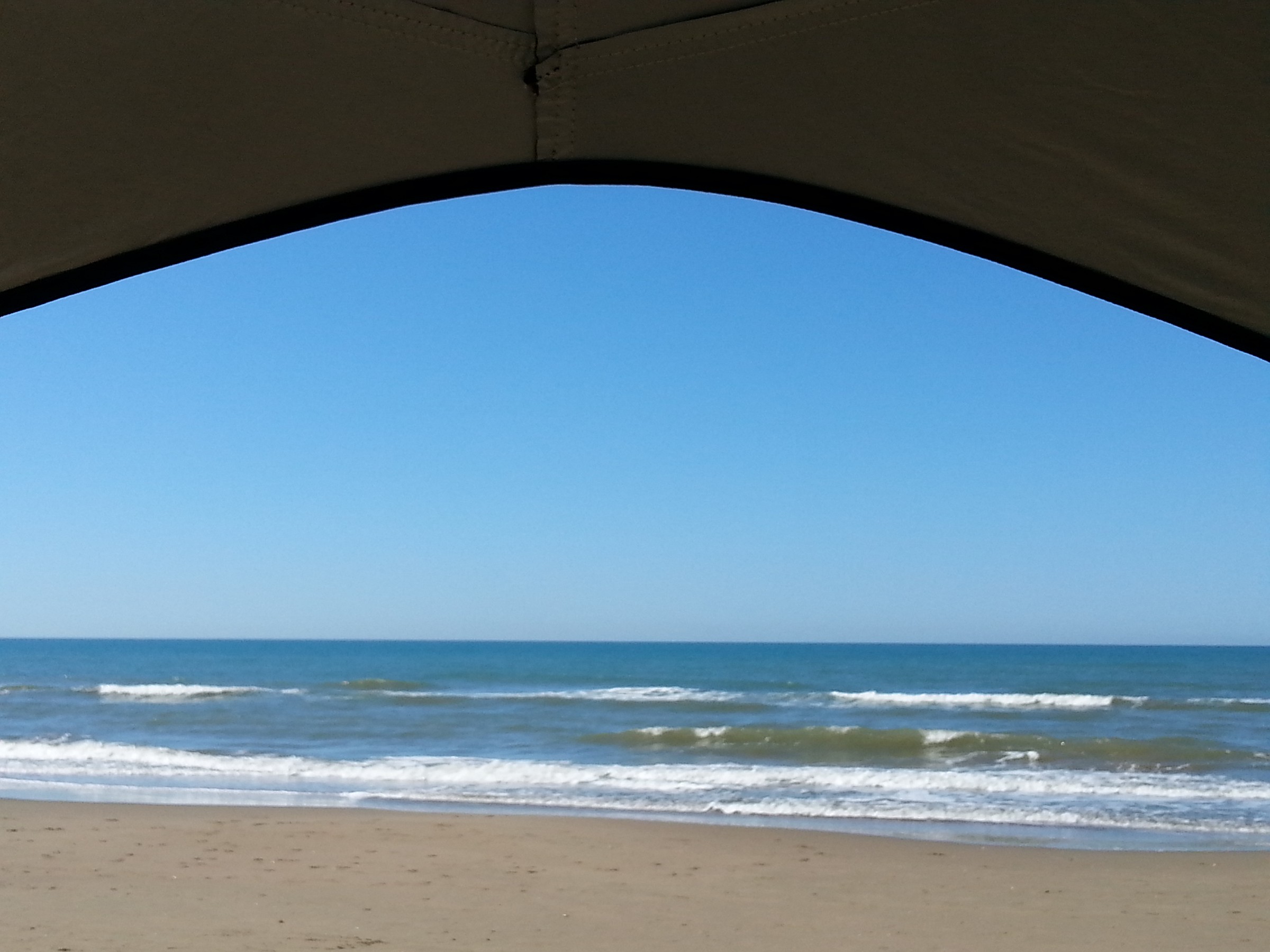 Vista mare dal l'ombrellone a..marzo!!!