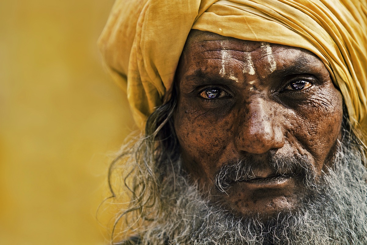 The sadhu's gaze
