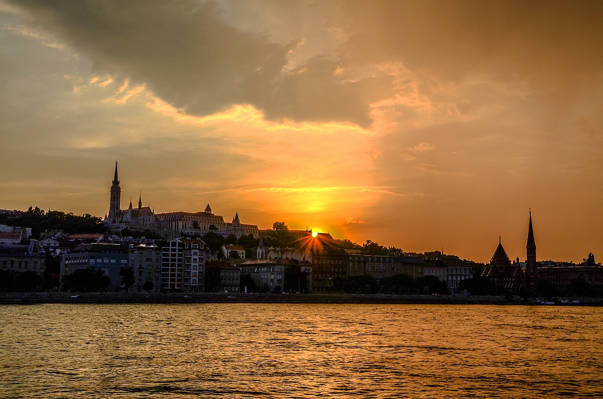 Budapest at sunset