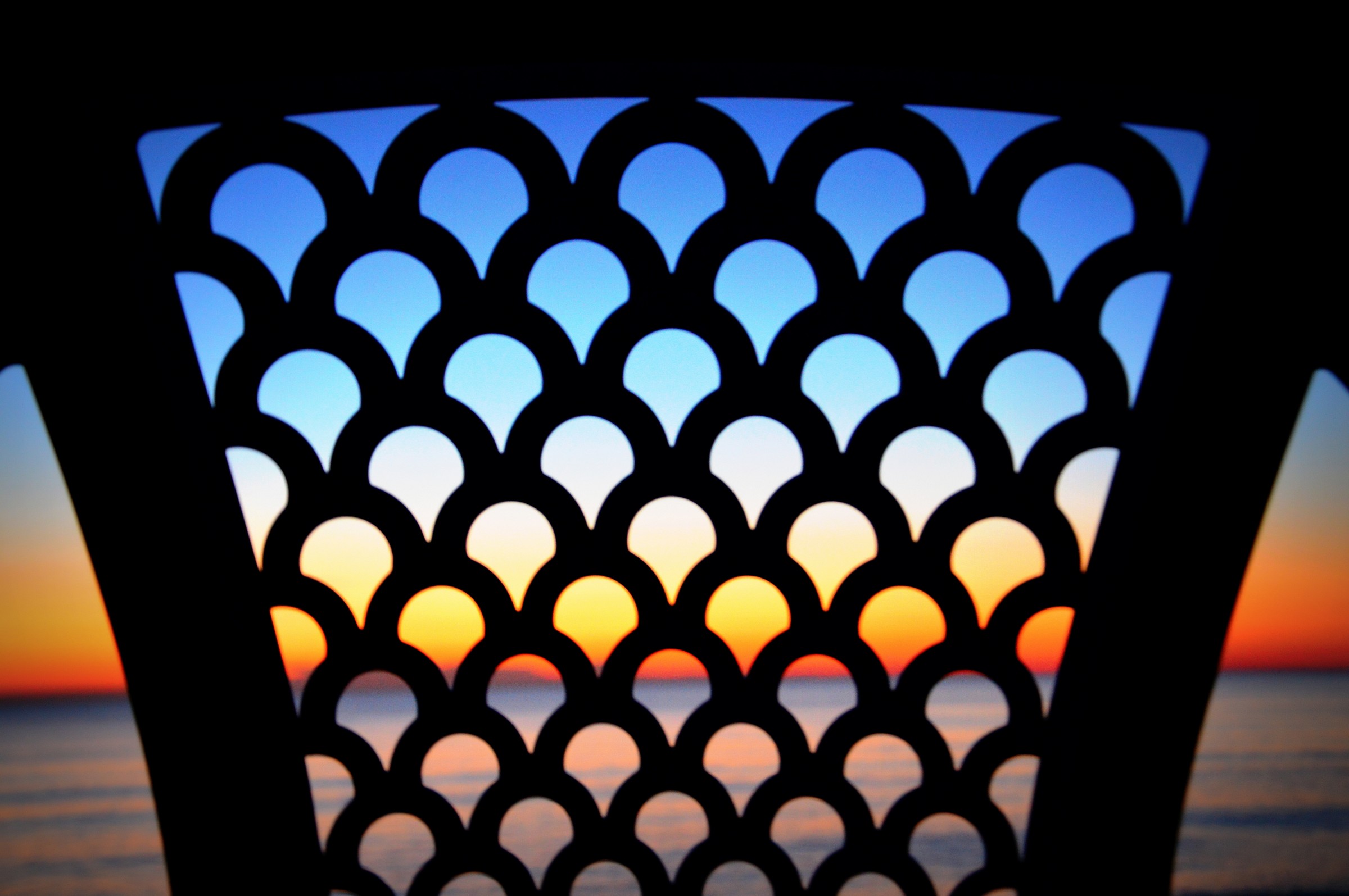 chair sunset
