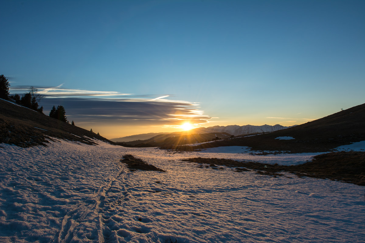 tramonto sul Baldo