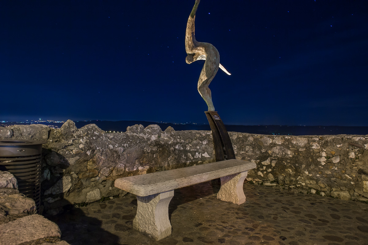 Homme oiseau la nuit