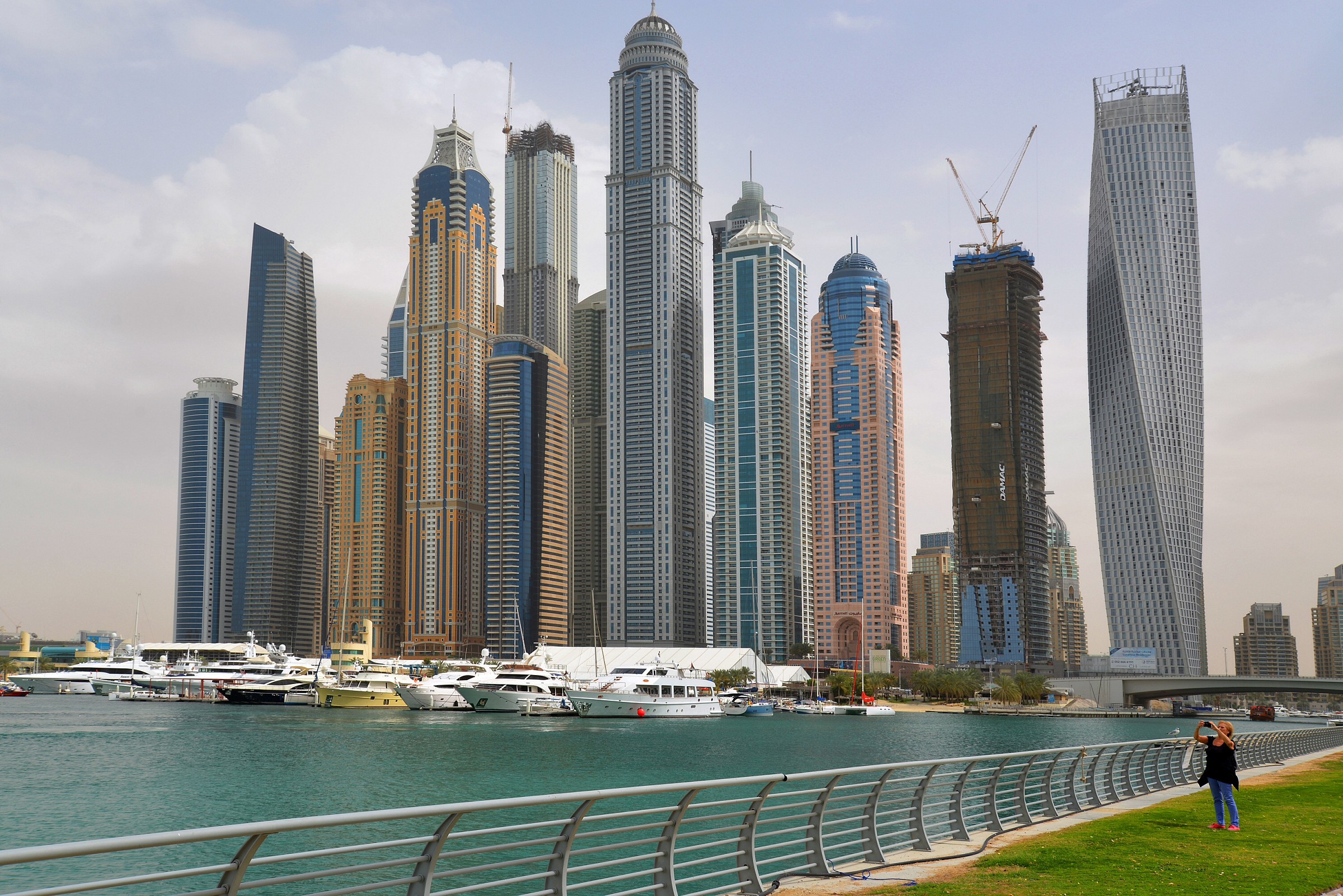The Skyline of Dubai.