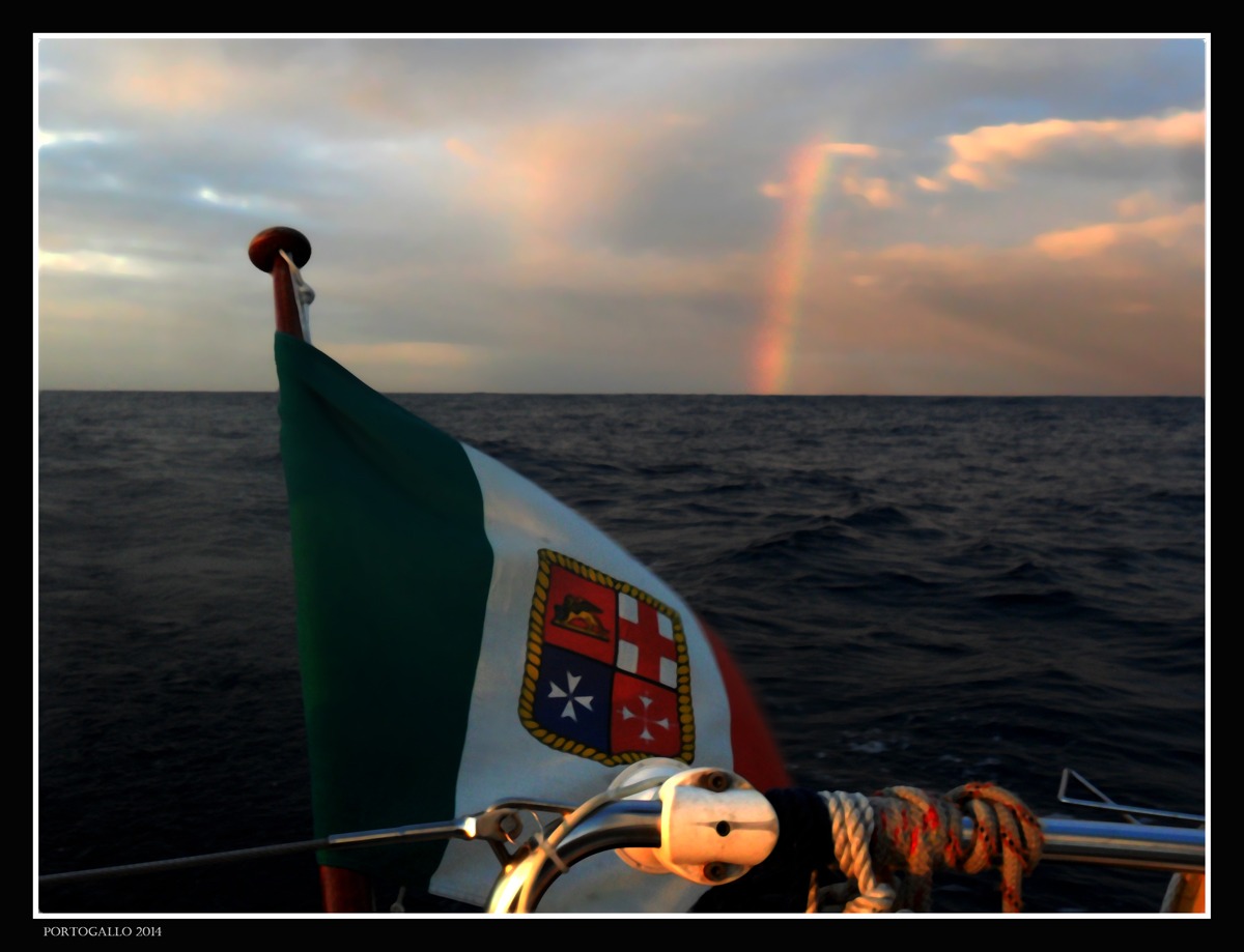 Arcobaleno in Atlantico