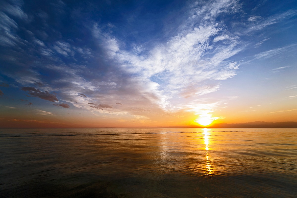 Tramonto sul lago di Garda ( 1 )