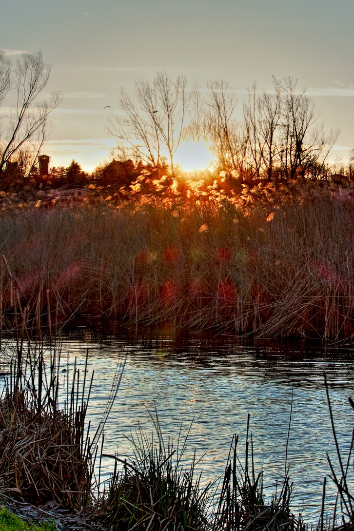 Tramonto sul Lago di Sartirana