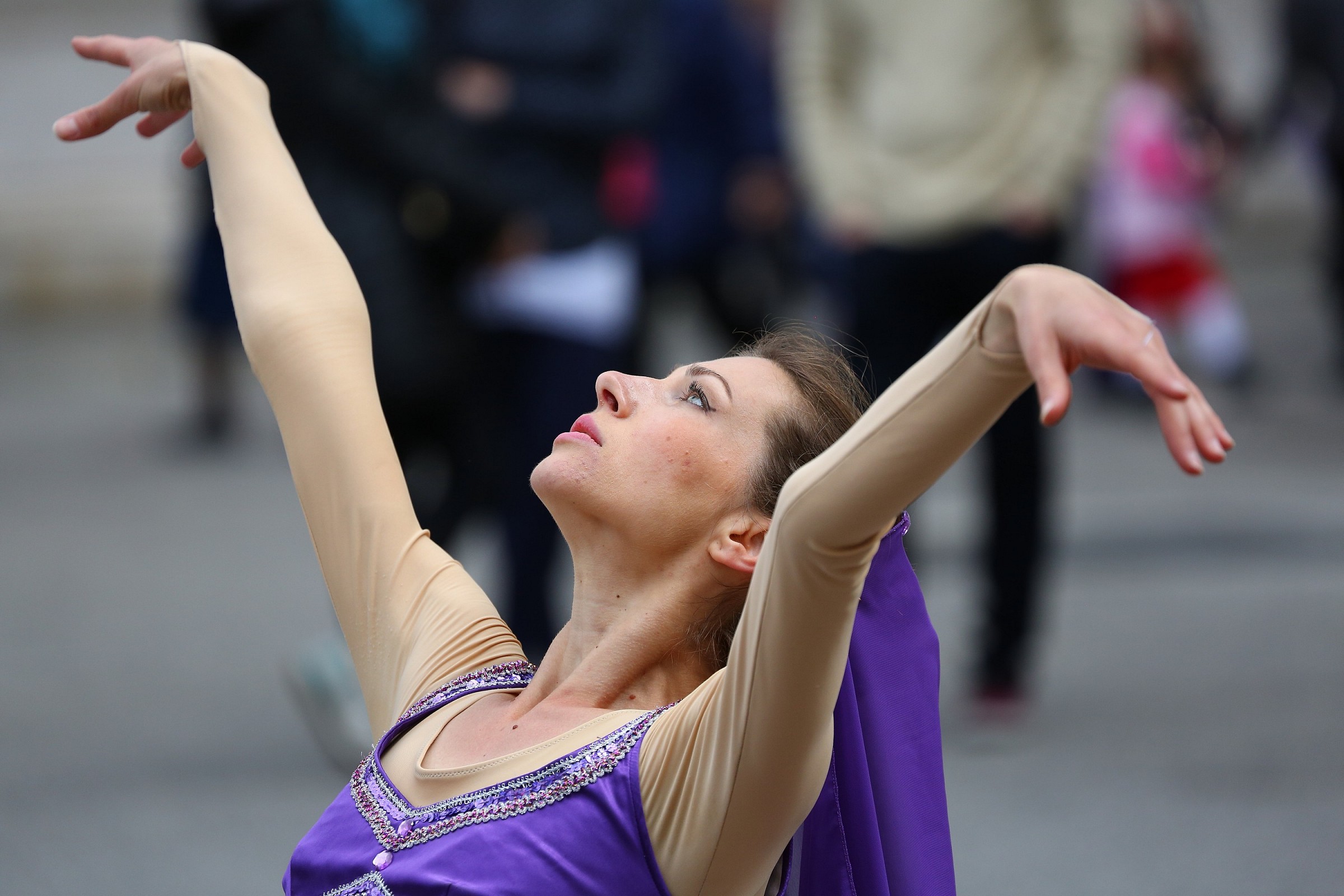 Artista di strada a Trieste