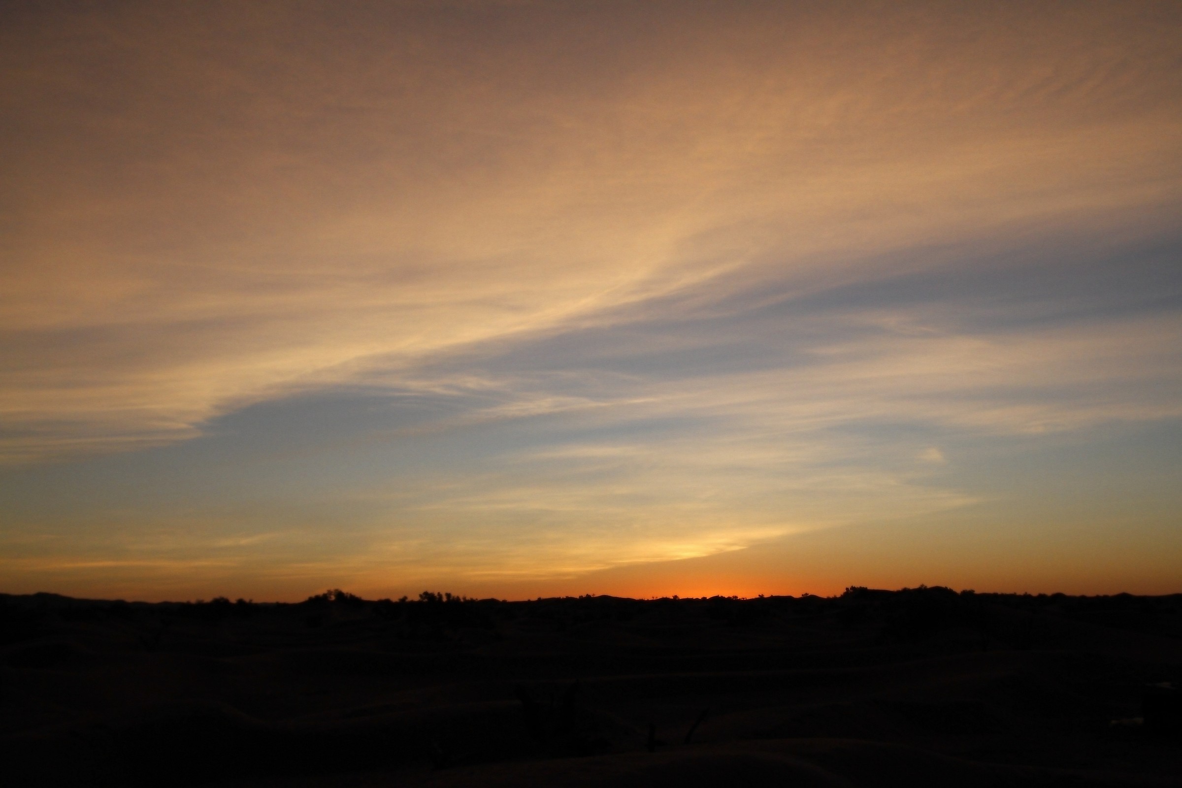 Tramonto nel deserto