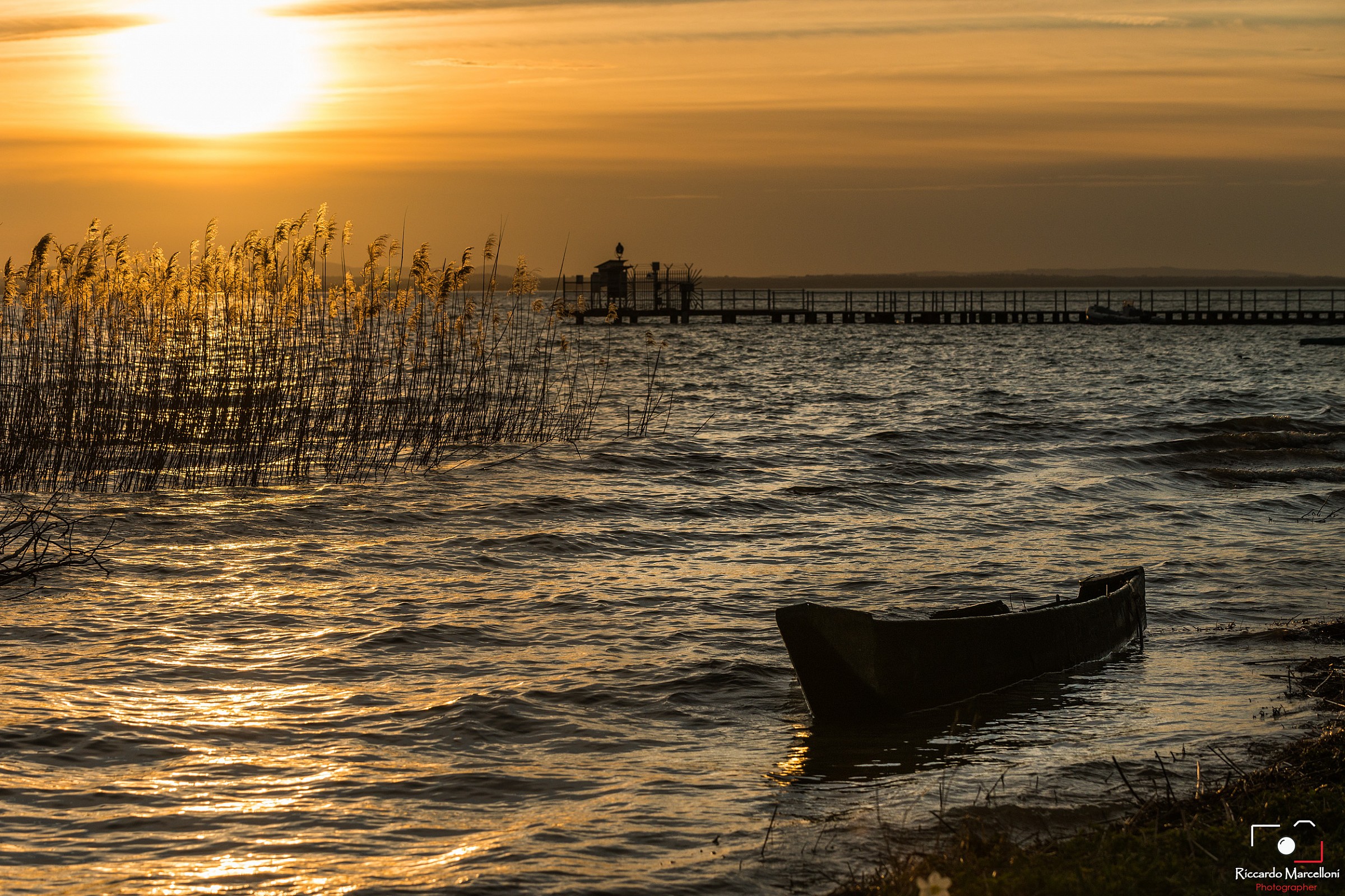 Sunset at Lake Trasimeno