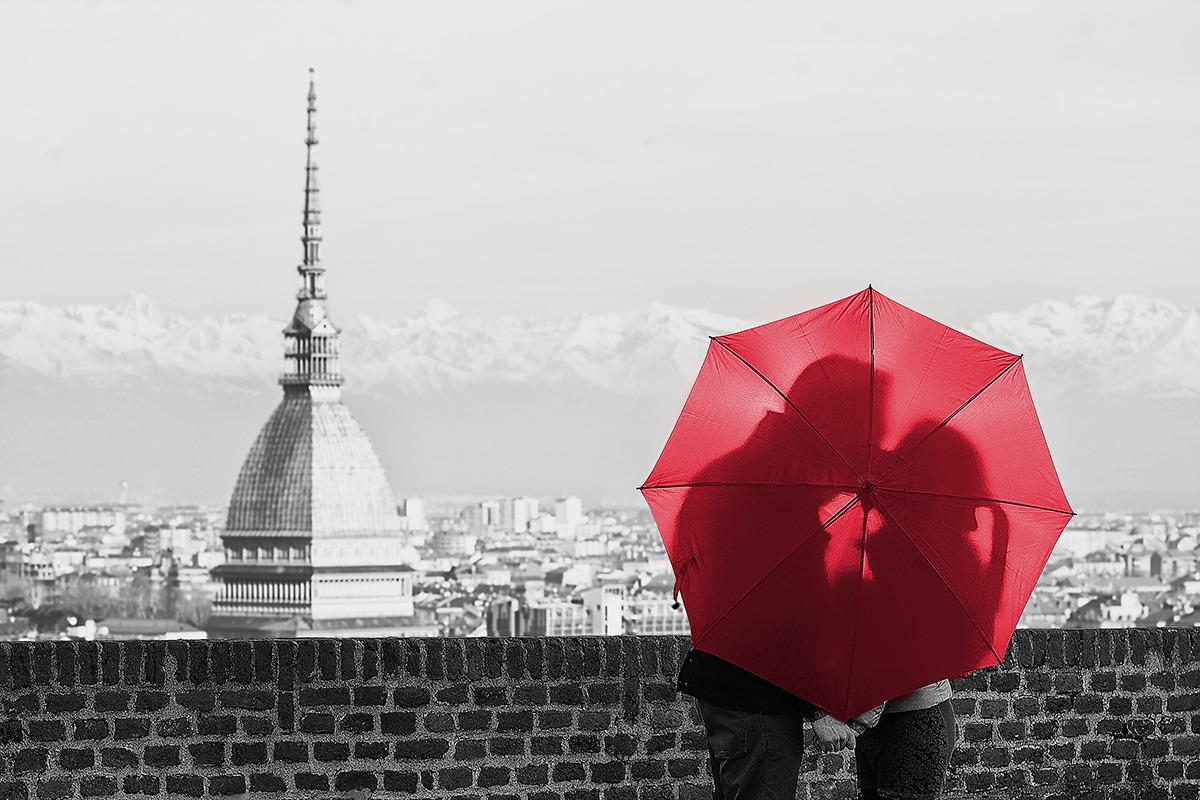 Red umbrella