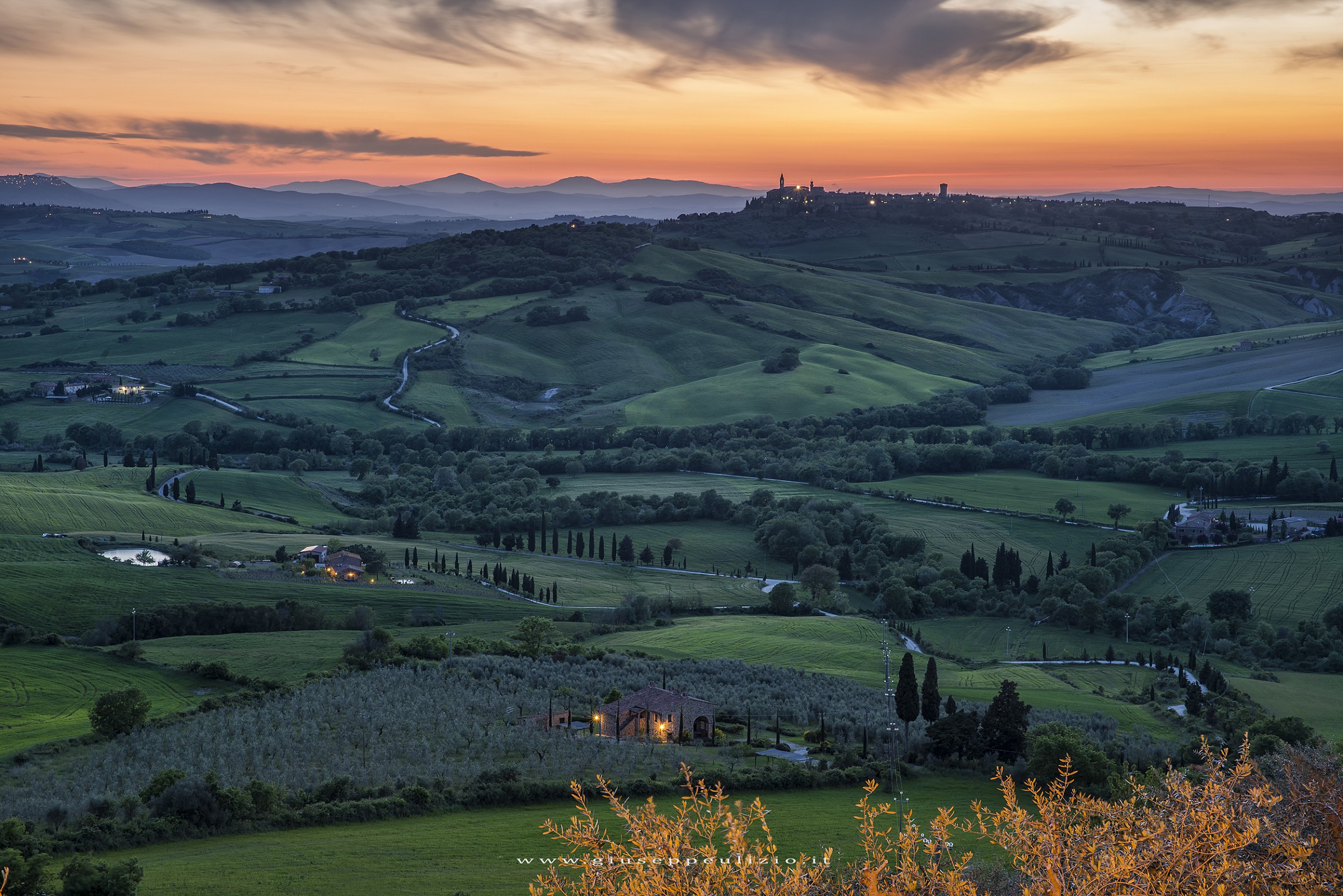 Sunset in Monticchiello