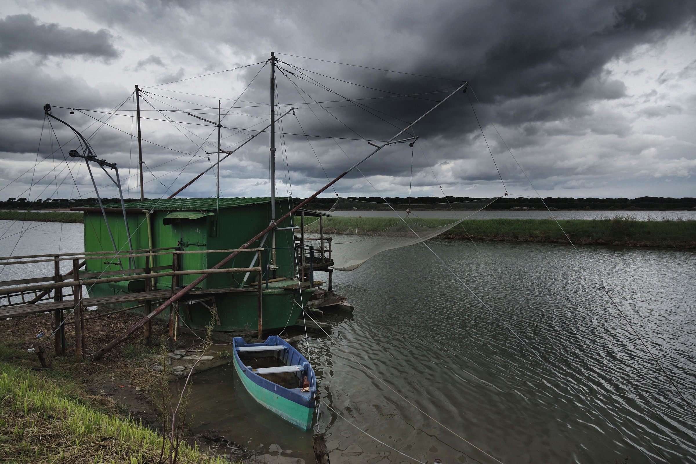 Yet black clouds over the valley.