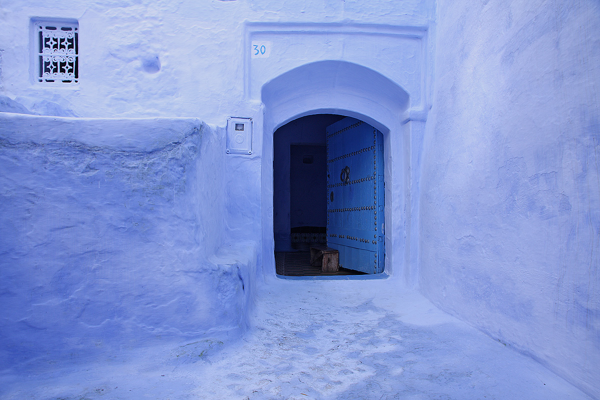 The blue door