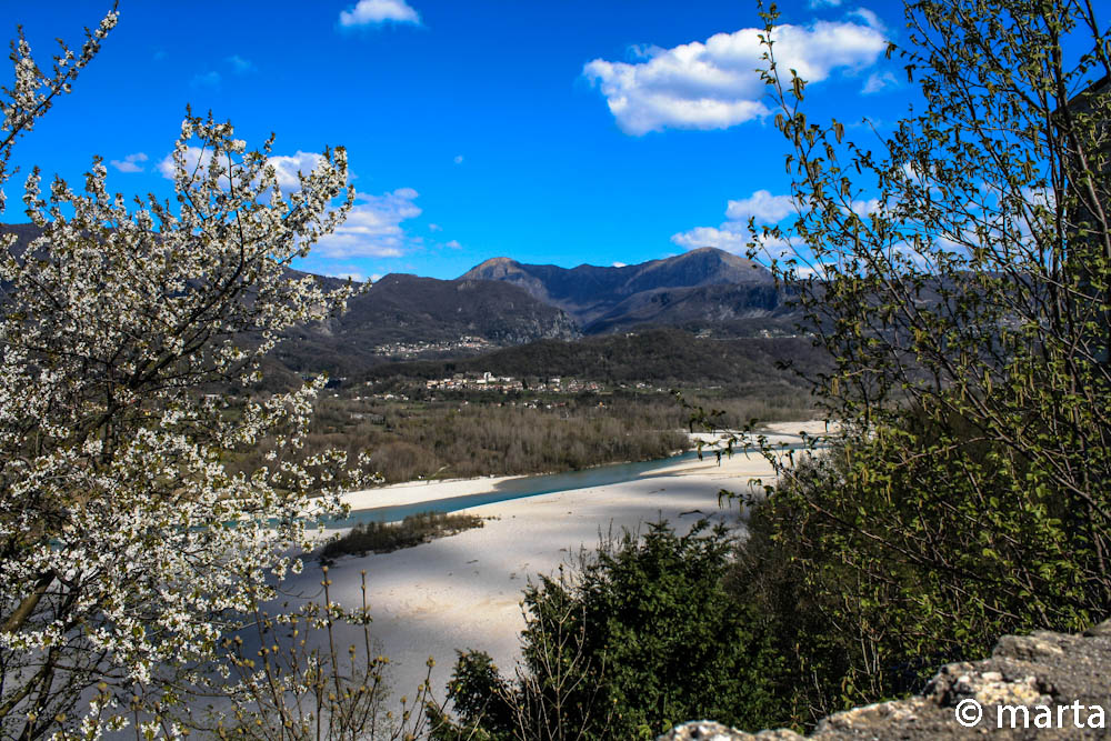 Fiume Tagliamento dal castello di Ragogna