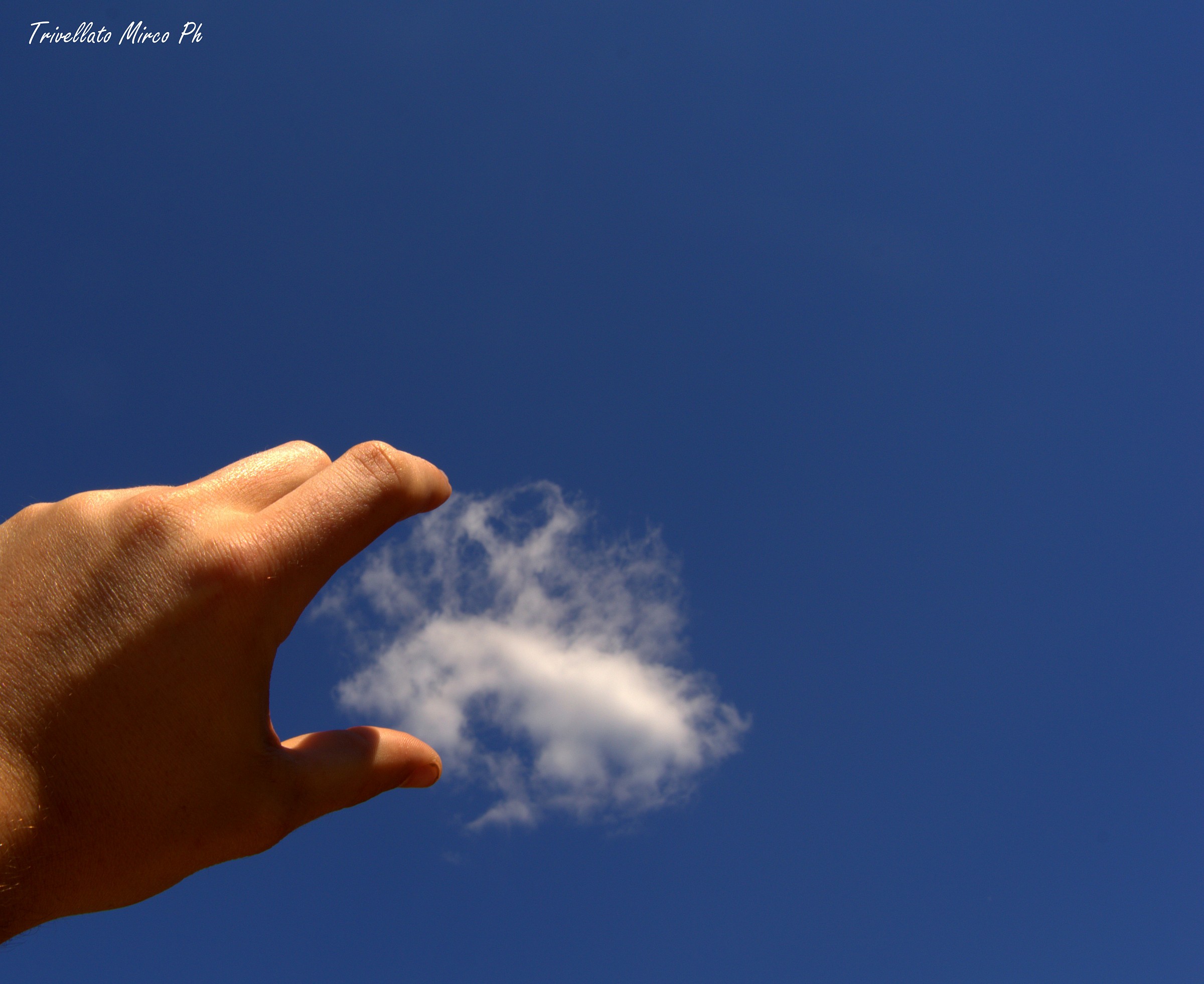 toccare le nuvole con un dito....ops due dita
