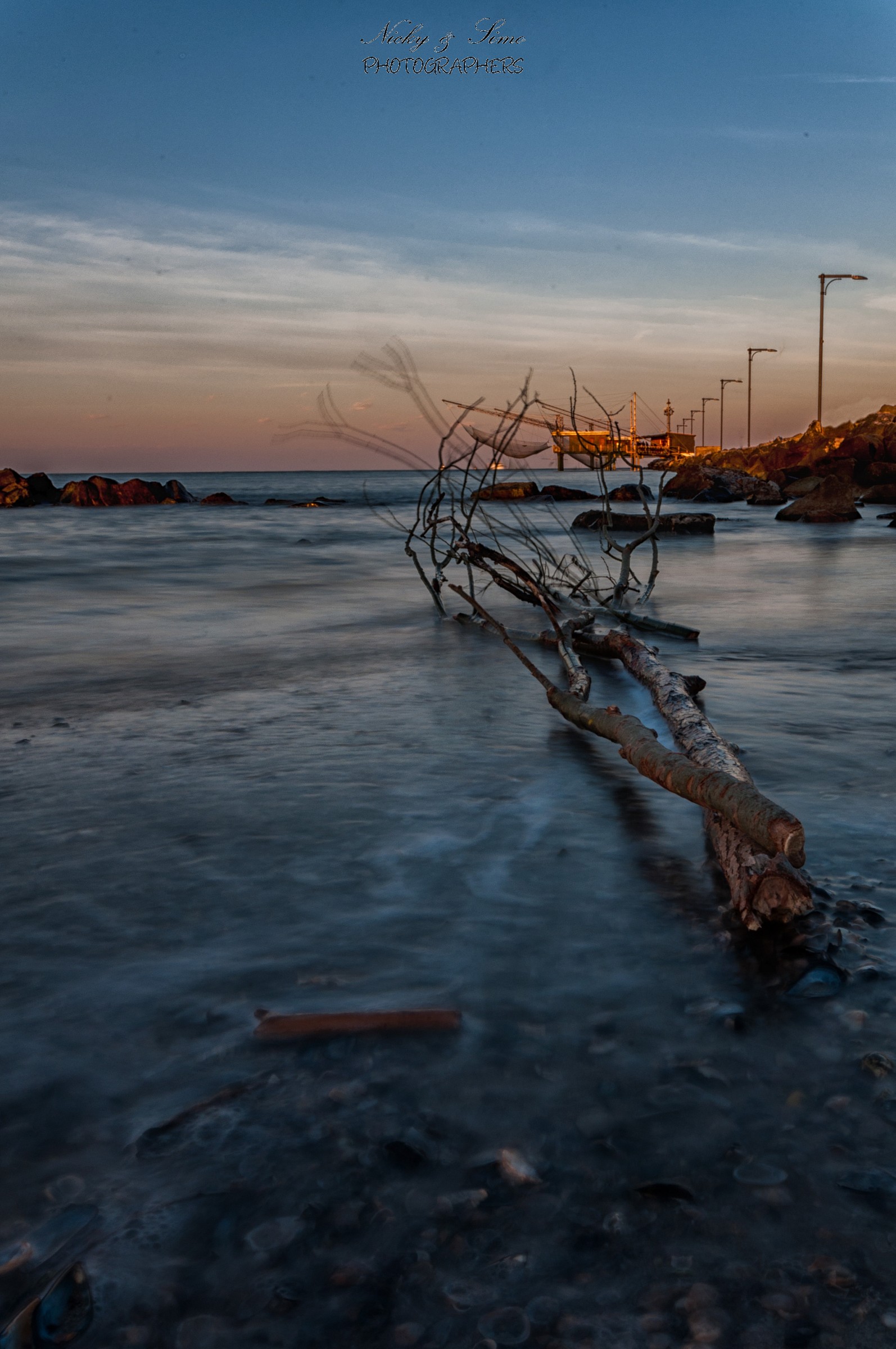 Tramonto primaverile a Porto Garibaldi