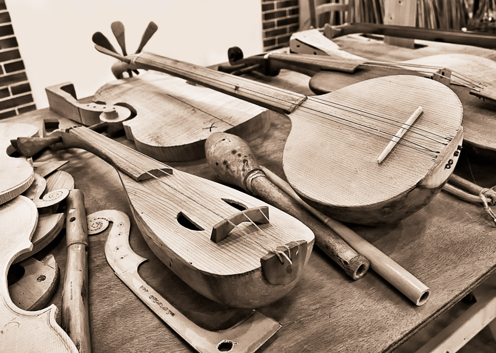 Ancient musical instruments production